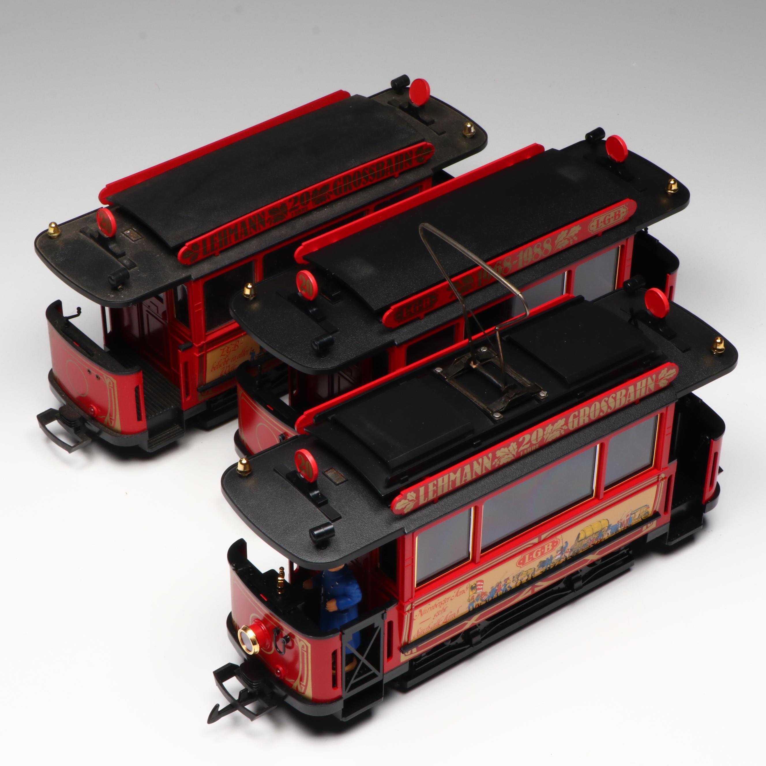 LGB G Scale 20th Anniversary Trolley Set