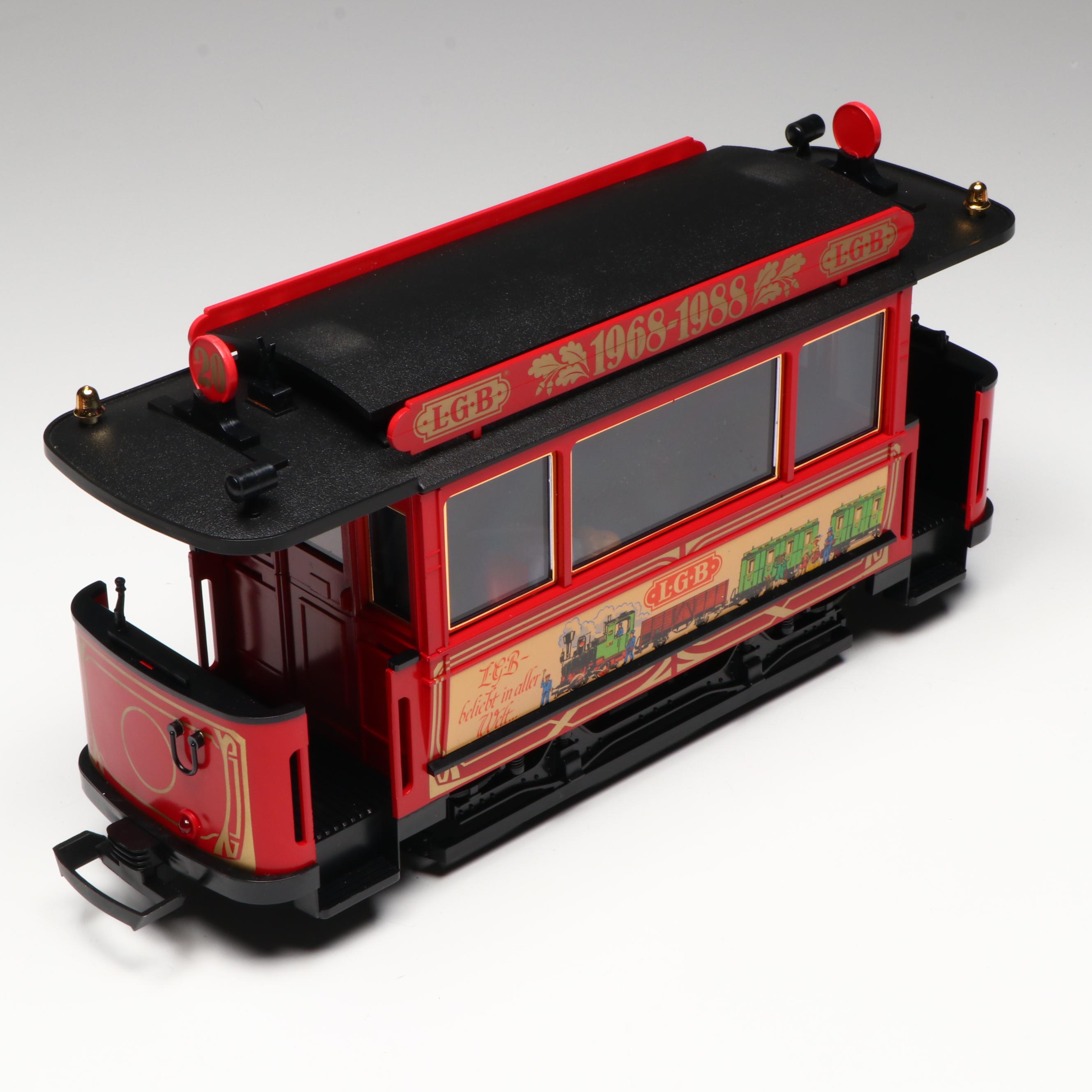 LGB G Scale 20th Anniversary Trolley Set