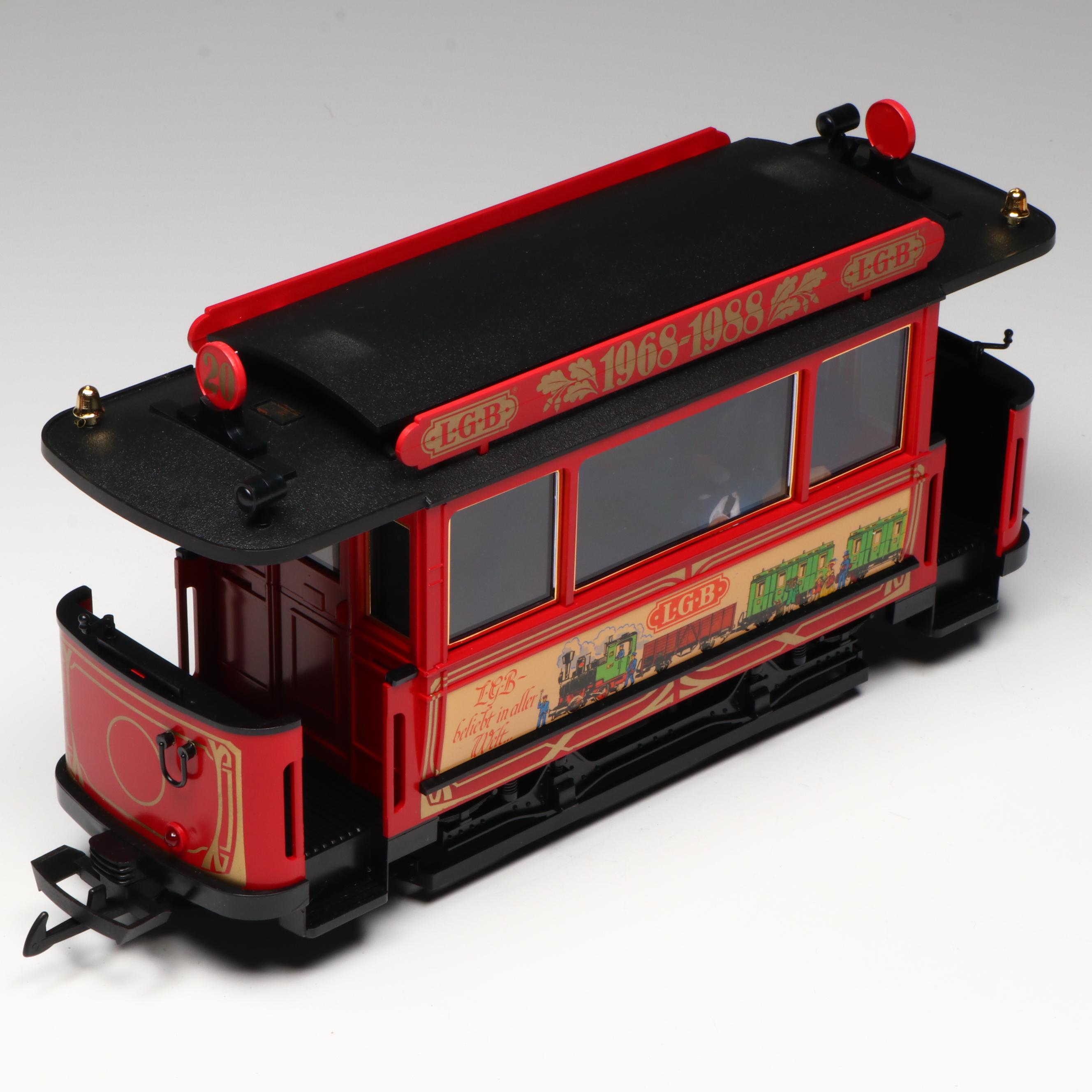 LGB G Scale 20th Anniversary Trolley Set