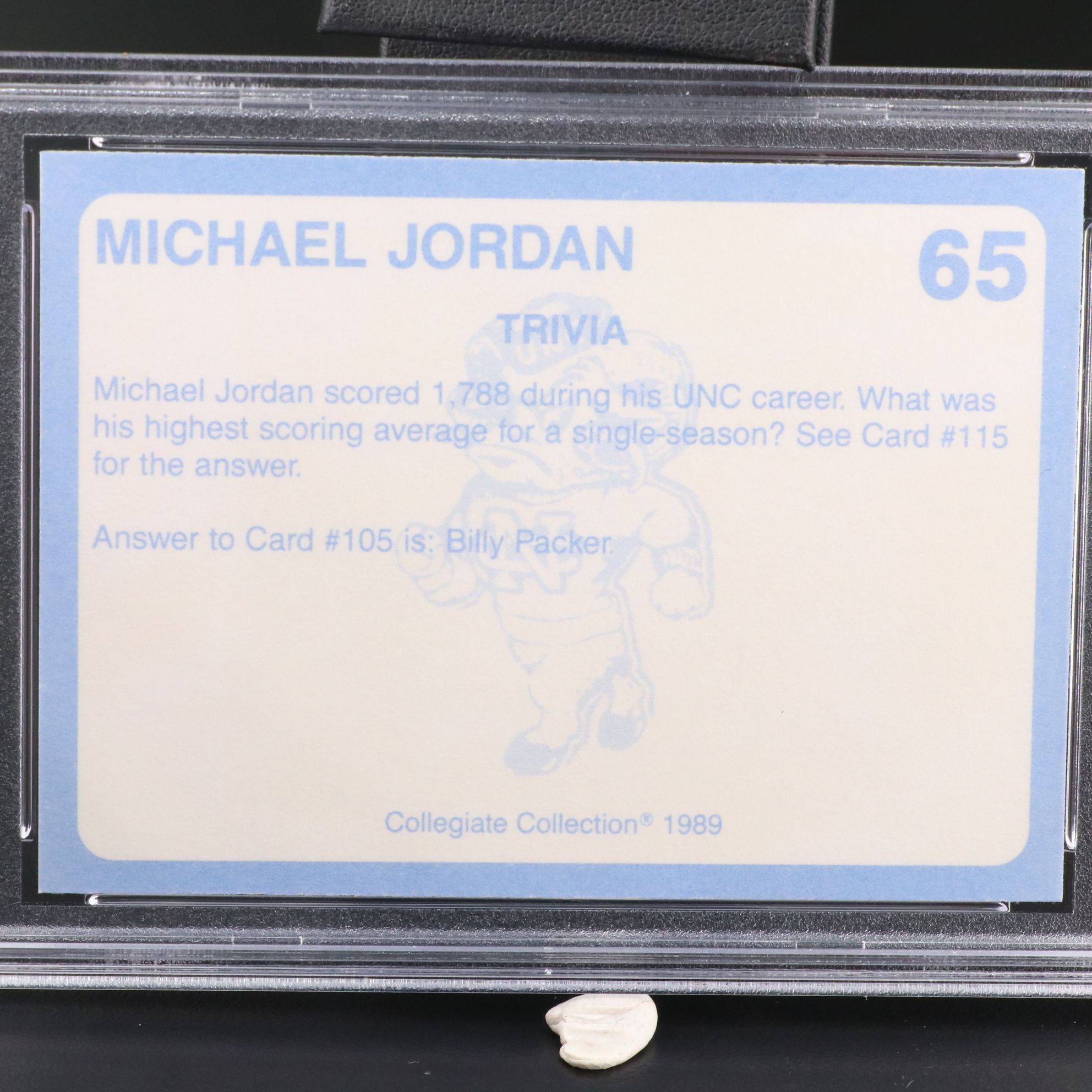 1989 Collegiate Collection Michael Jordan Basketball Card Graded PSA 9