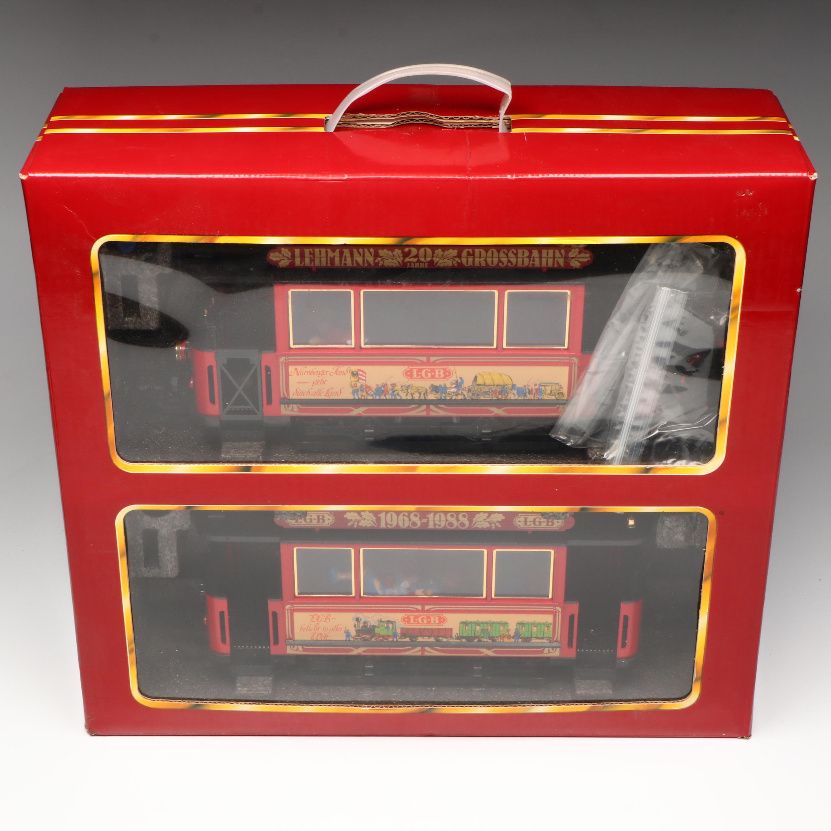 LGB G Scale 20th Anniversary Trolley Set