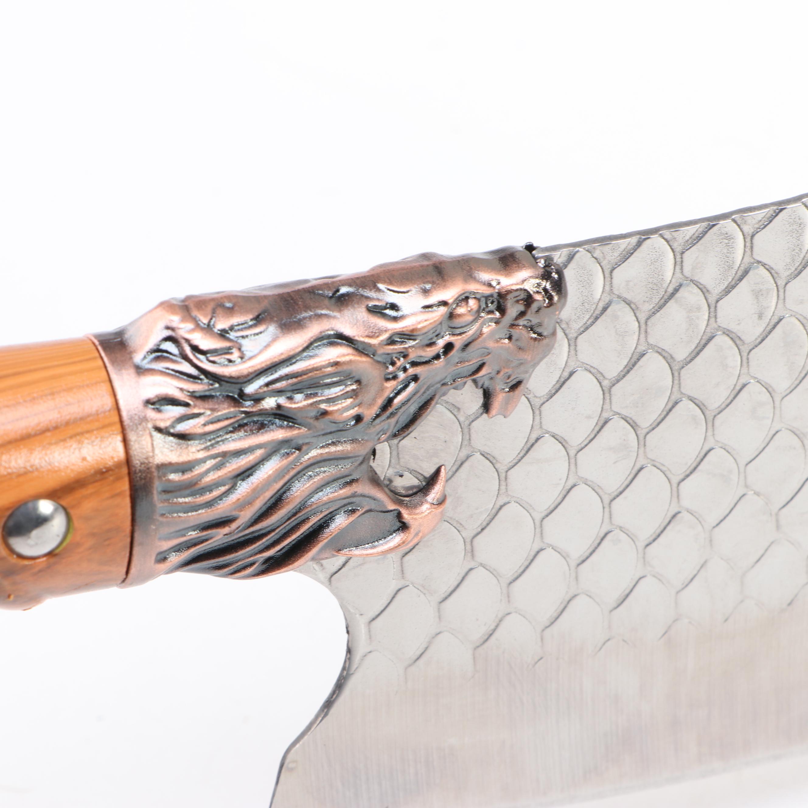 Japanese Style Etched Stainless Steel Chef's Knives