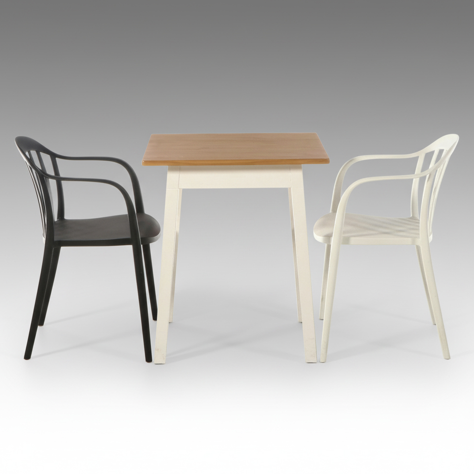 IKEA "Pinntorp" Pine Table with Armchairs