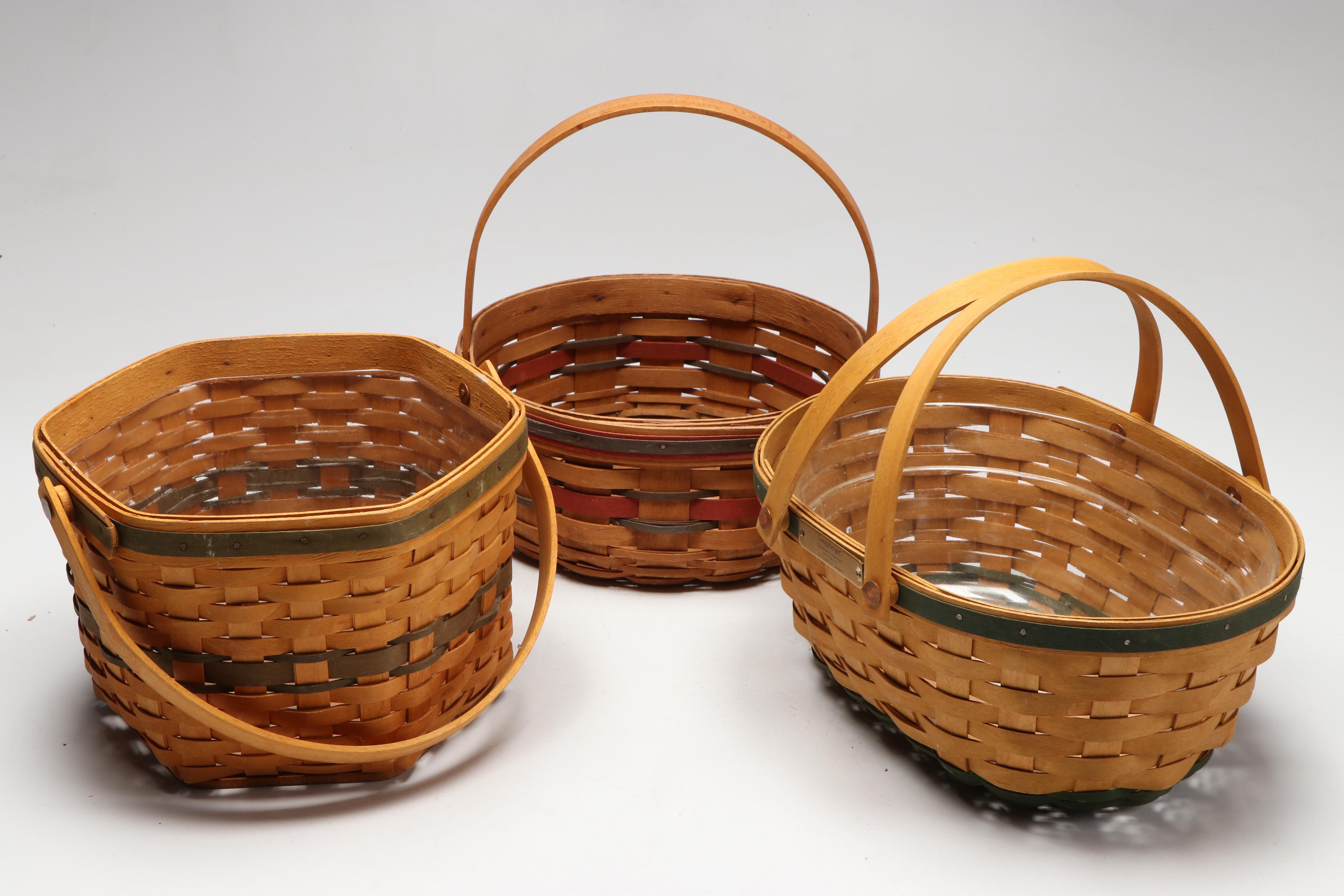 Longaberger Handwoven Baskets, Late 20th/Early 21st Century