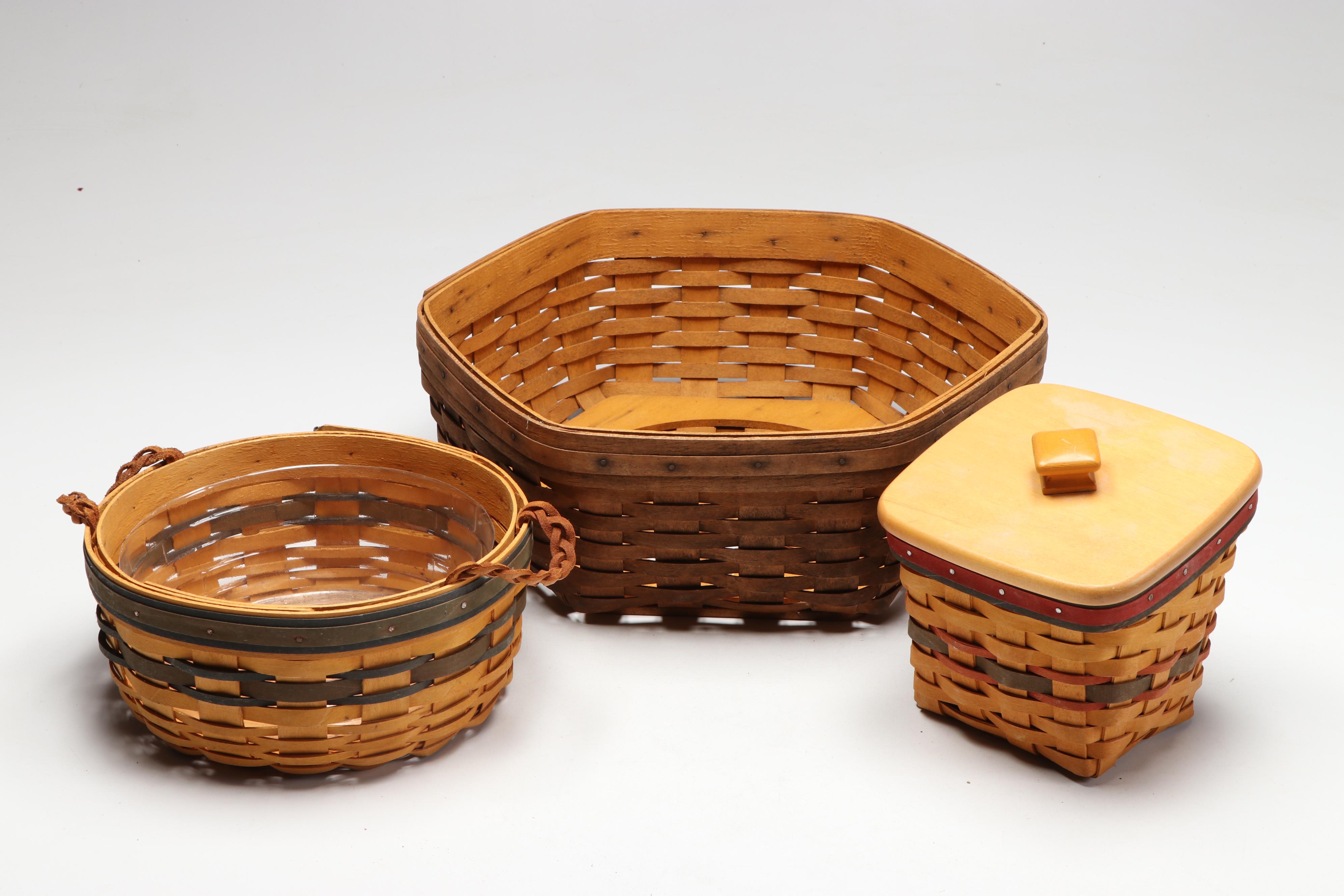 Longaberger Handwoven Baskets, Late 20th/Early 21st Century