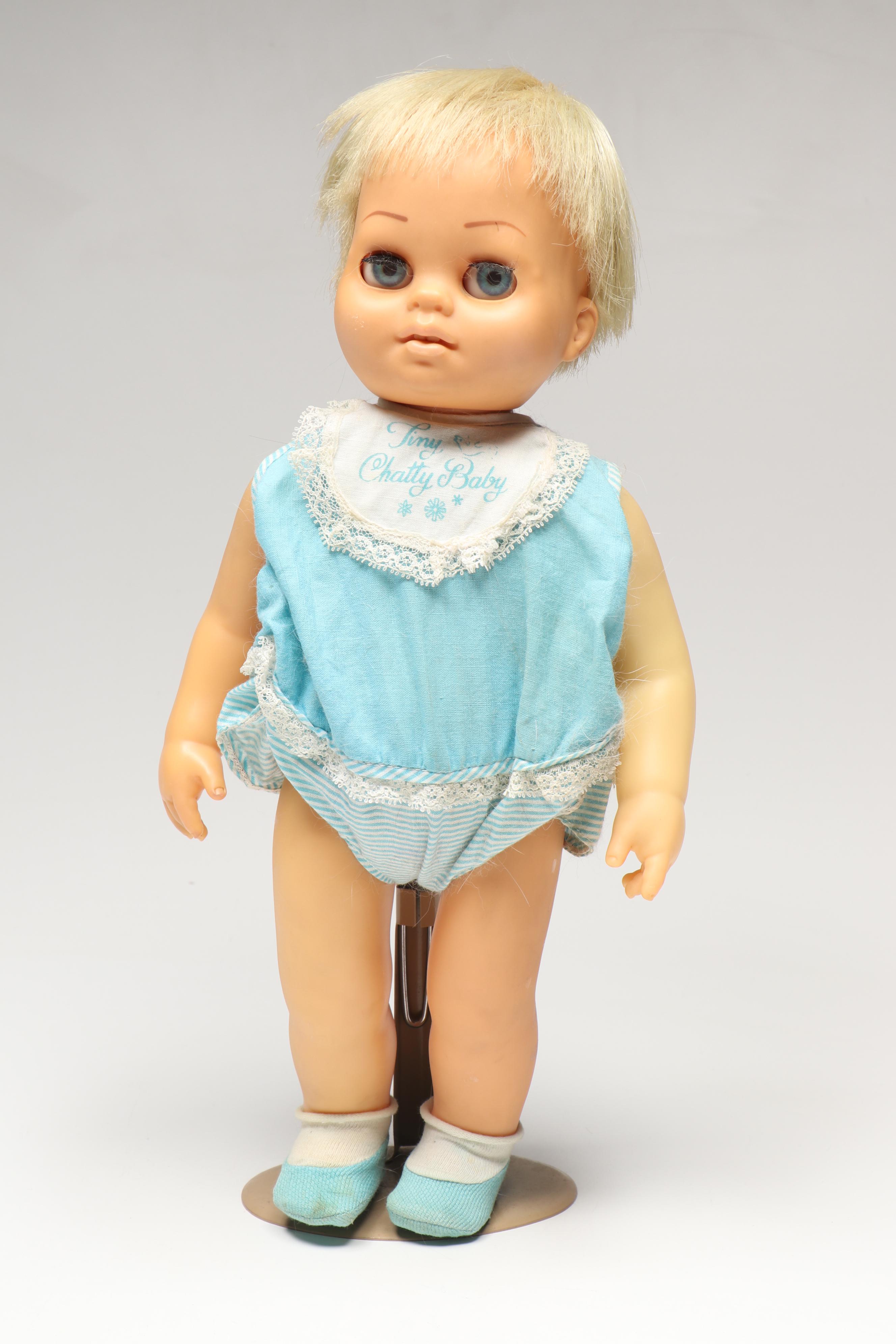 Mattel "Charmin' Chatty" and "Tiny Chatty Baby" with Other Dolls