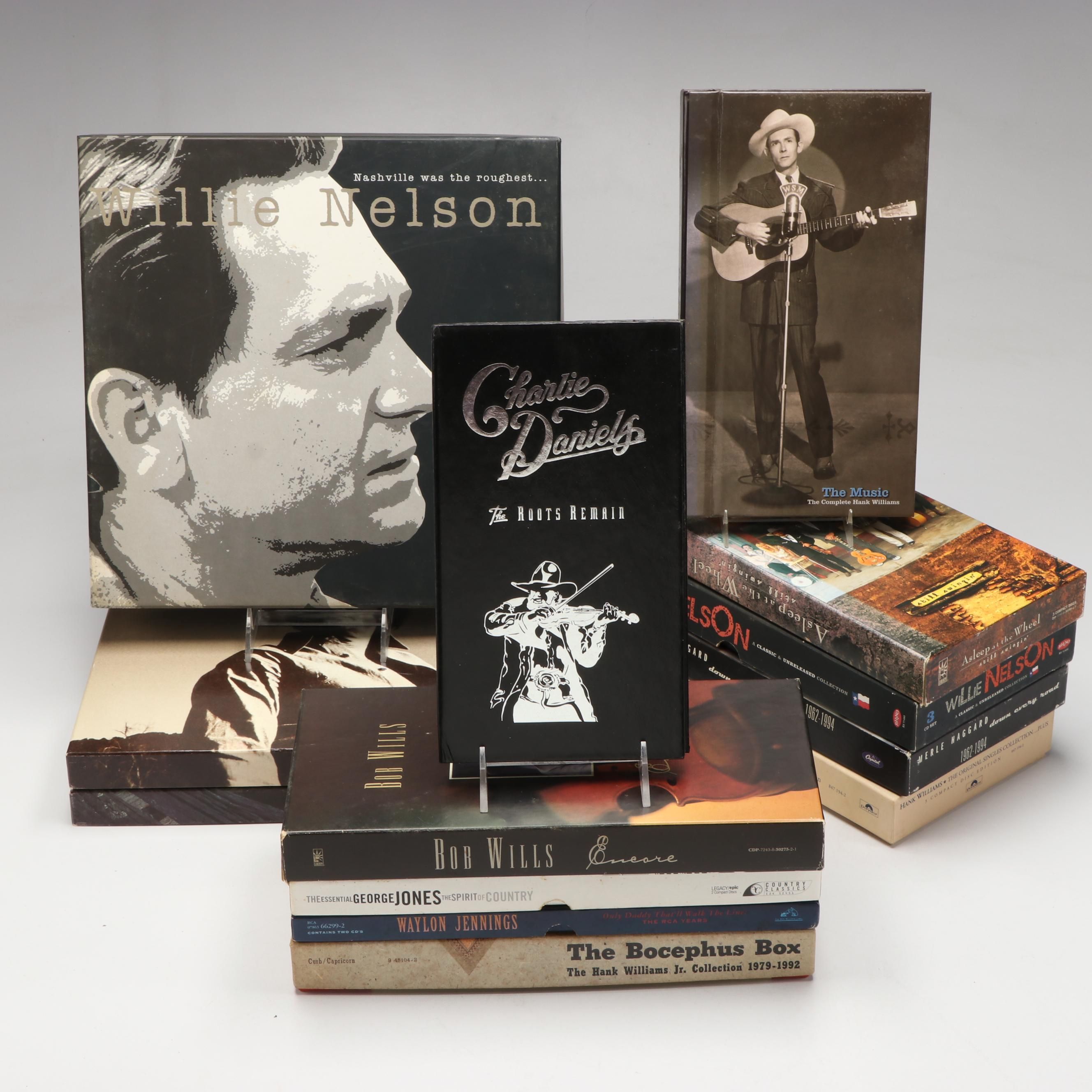 Merle Haggard, Hank Williams, Willie Nelson and More Country Music CD Box Sets
