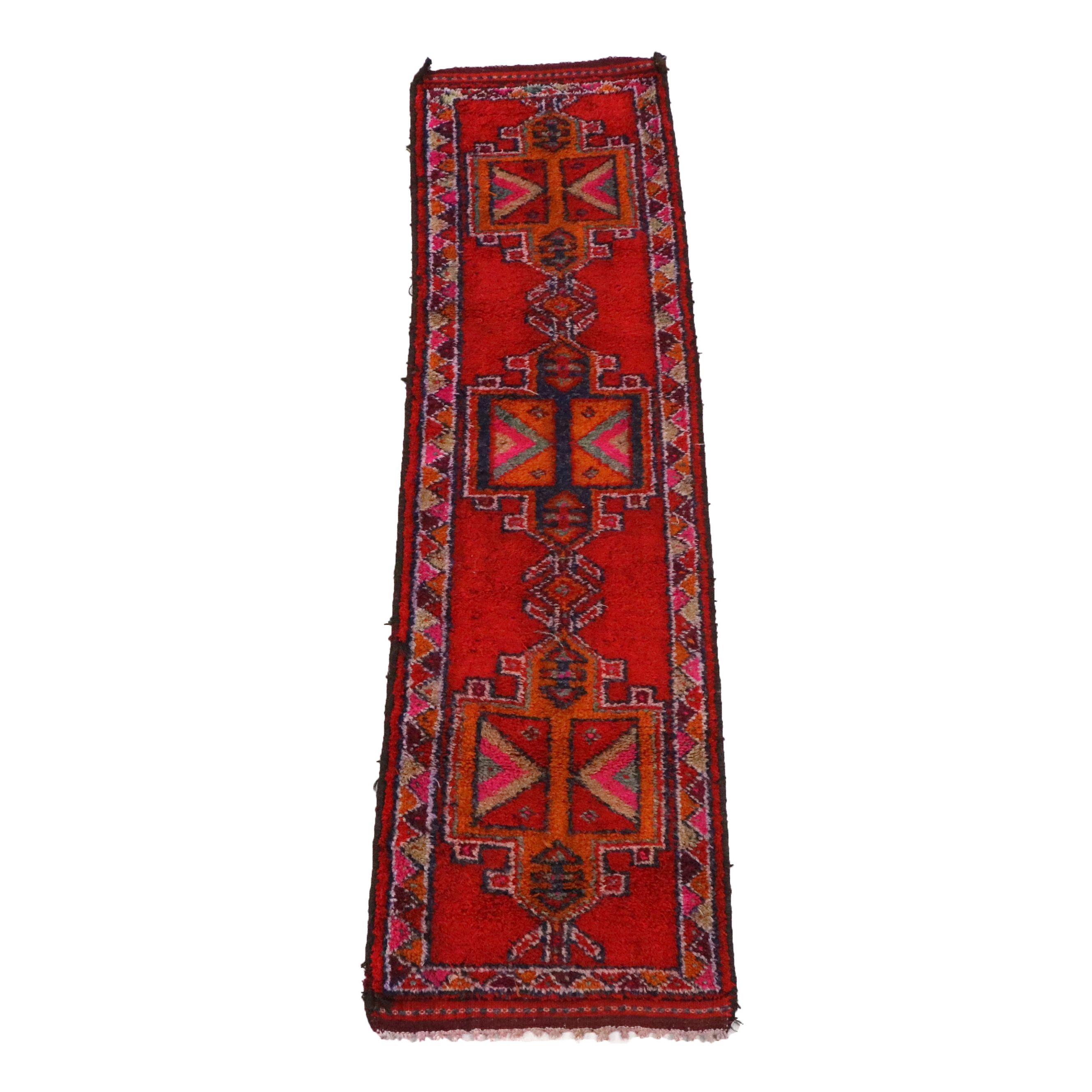 2'11 x 10'10 Hand-Knotted Turkish Village Carpet Runner