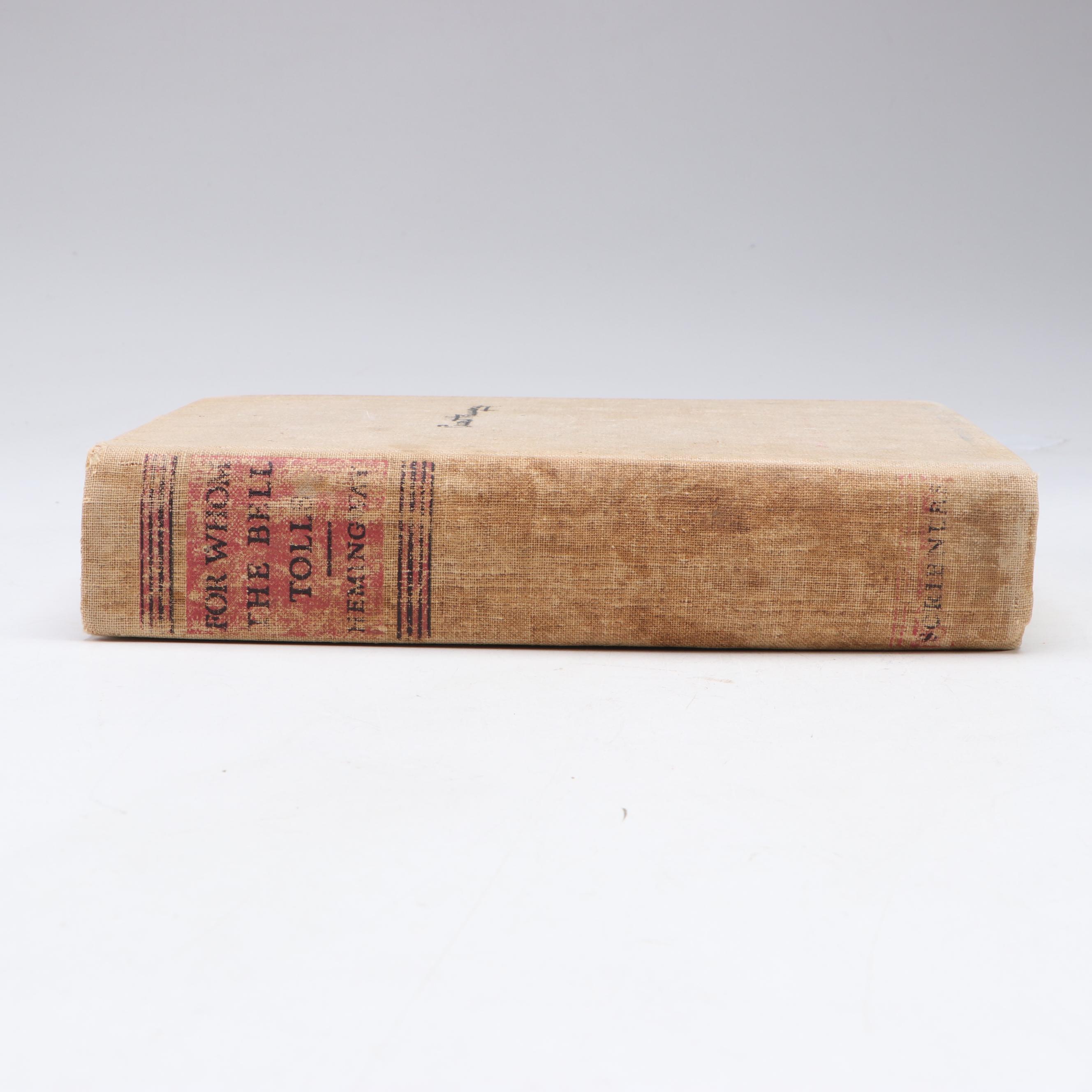 First Edition "For Whom the Bell Tolls" by Ernest Hemingway, 1940