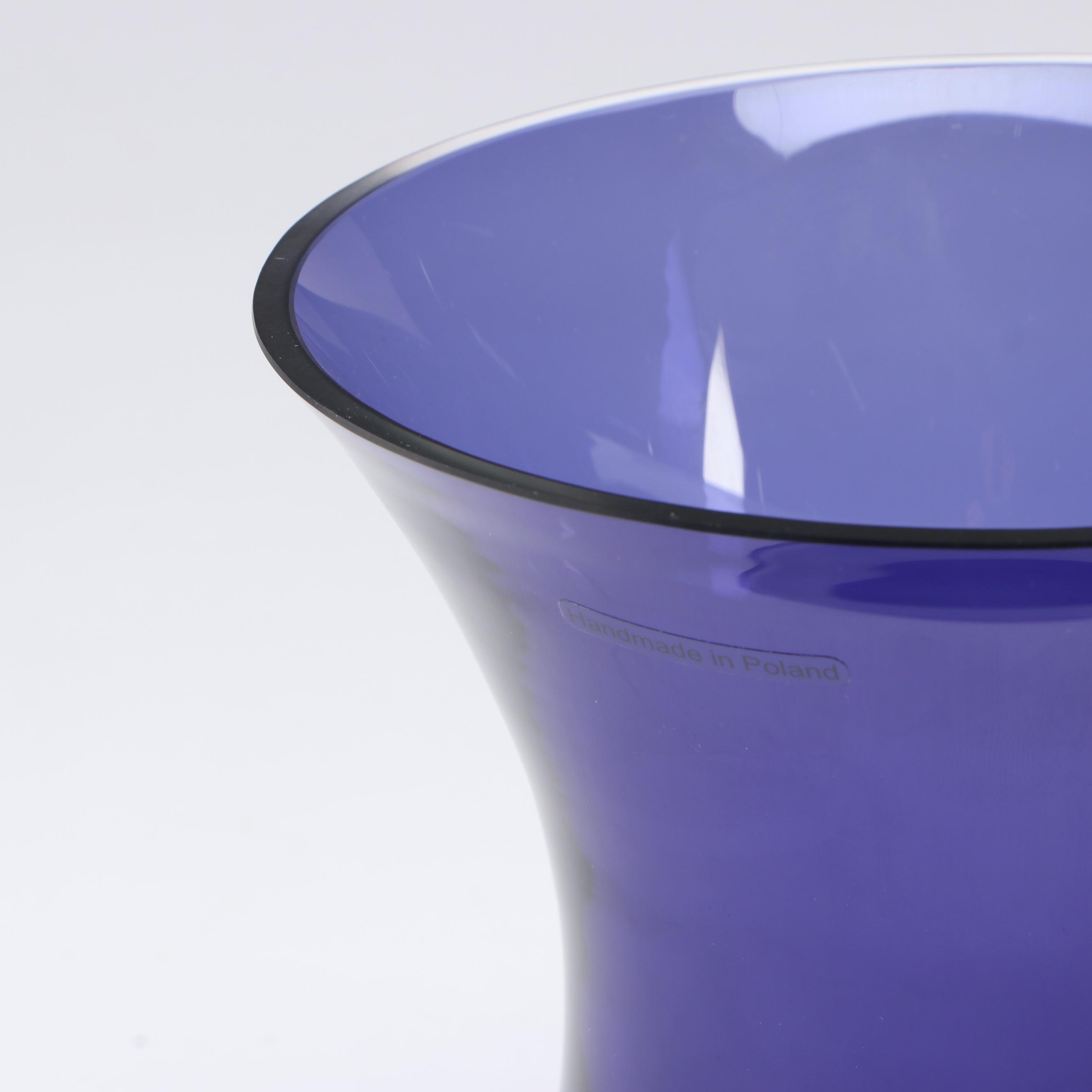 Polish Cobalt Glass Vase