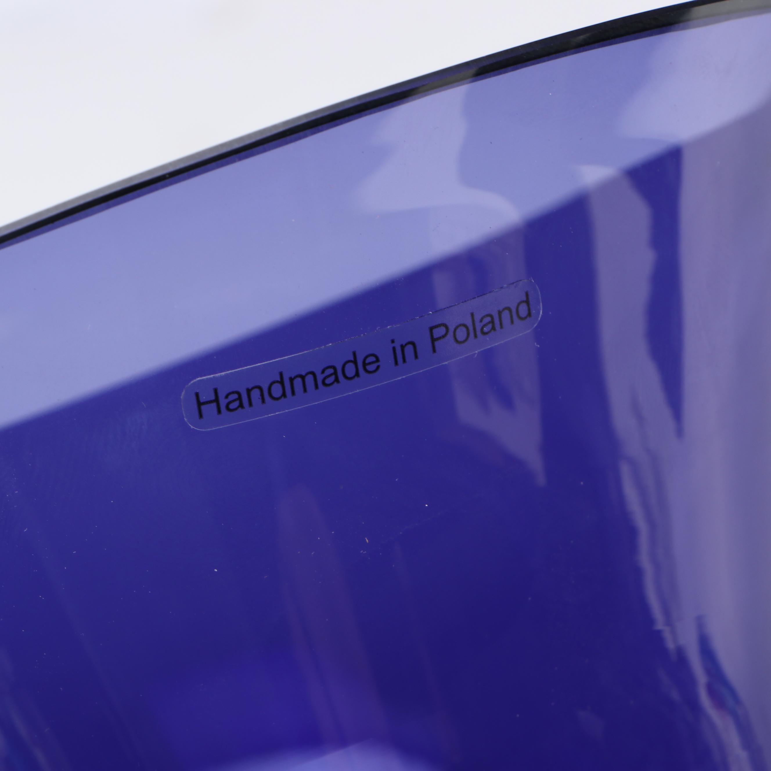 Polish Cobalt Glass Vase