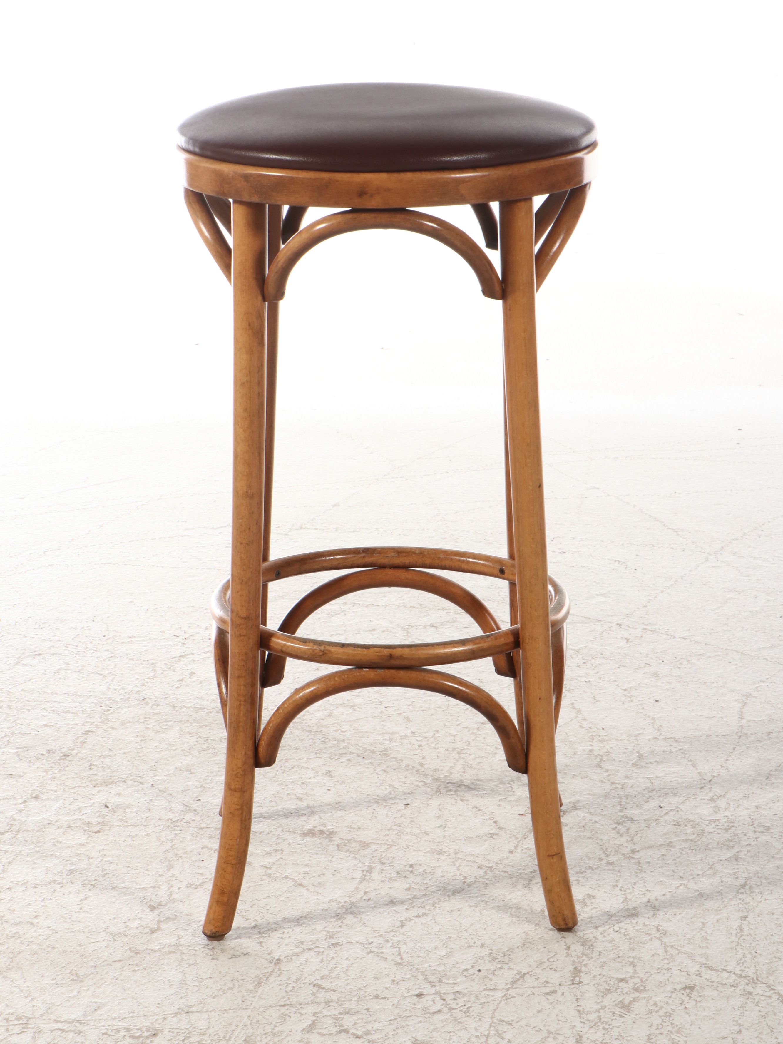 M. Dietz and Sons Bar Height Table with Bentwood Barstools