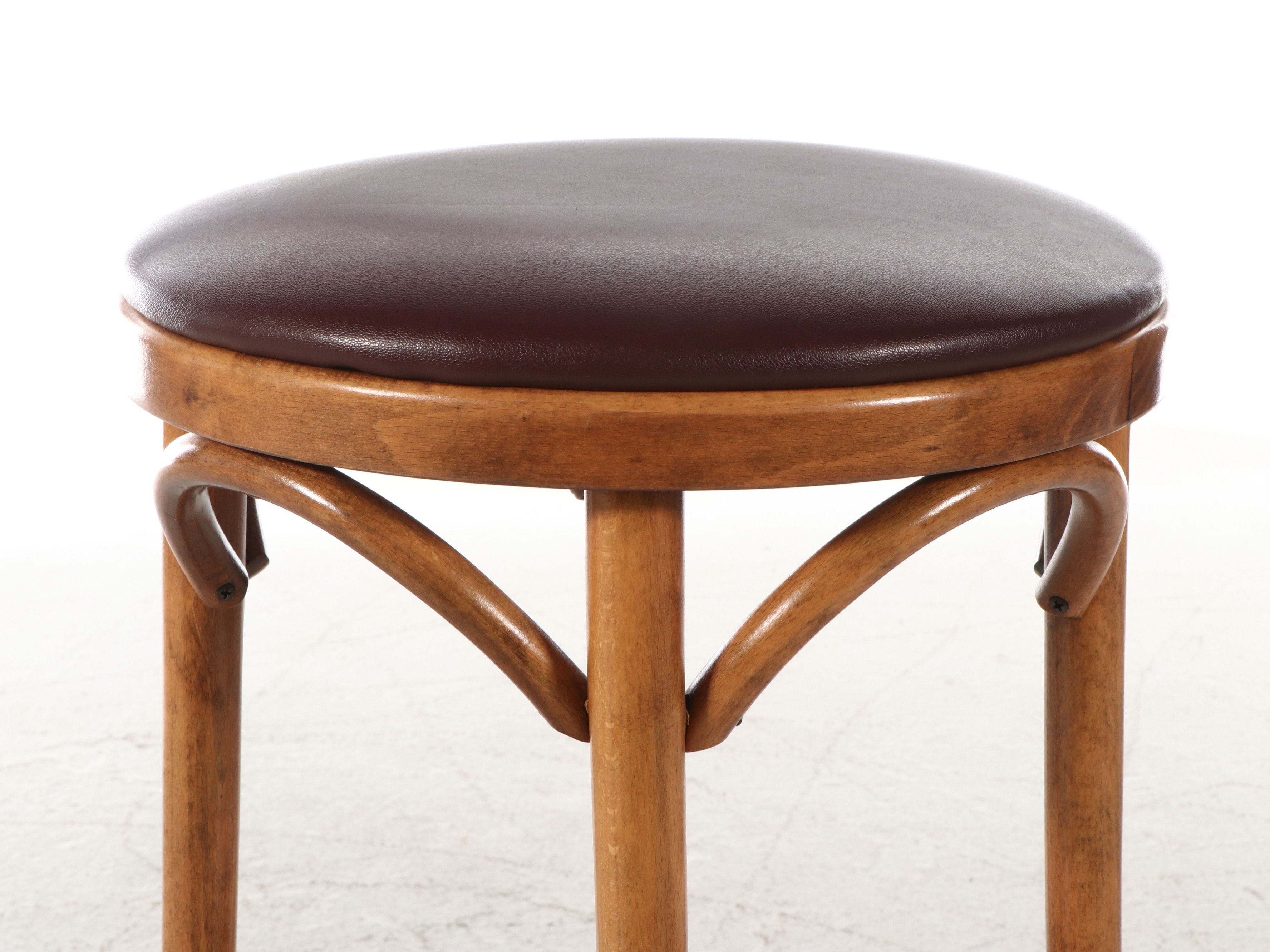 M. Dietz and Sons Bar Height Table with Bentwood Barstools