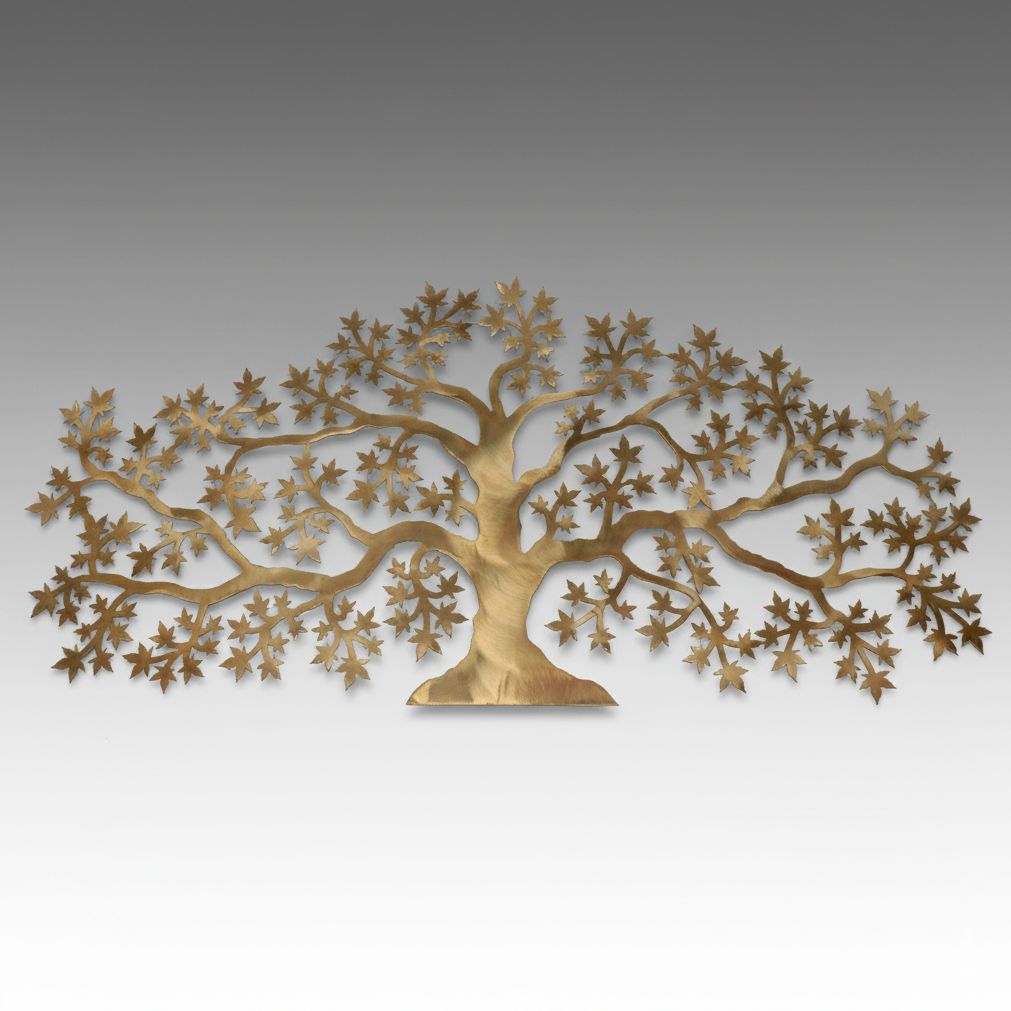 Bronze Metal Tree Wall Decoration