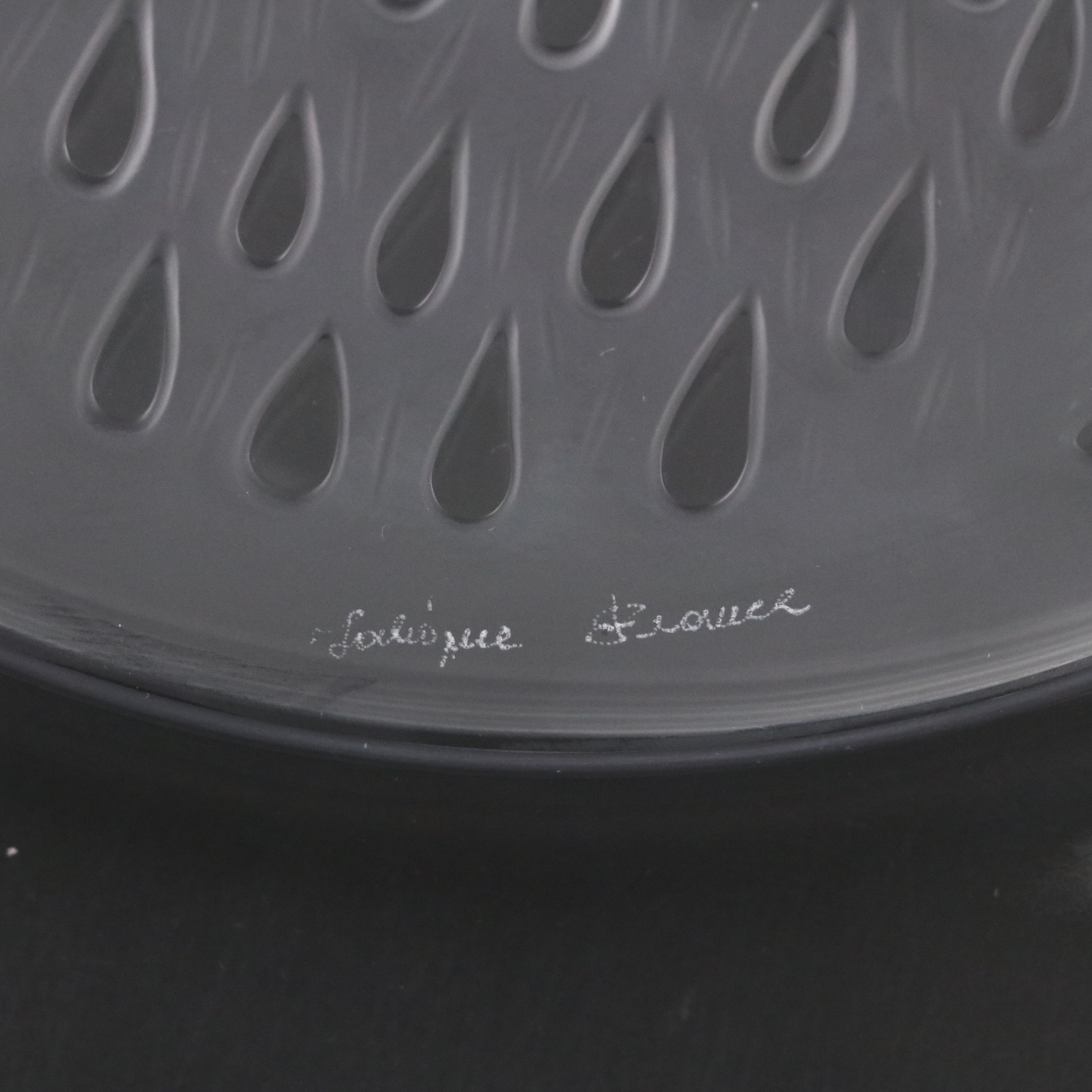 Lalique "Poan" and "Hibou" Frosted and Clear Crystal Annual Plates, 1970–1971