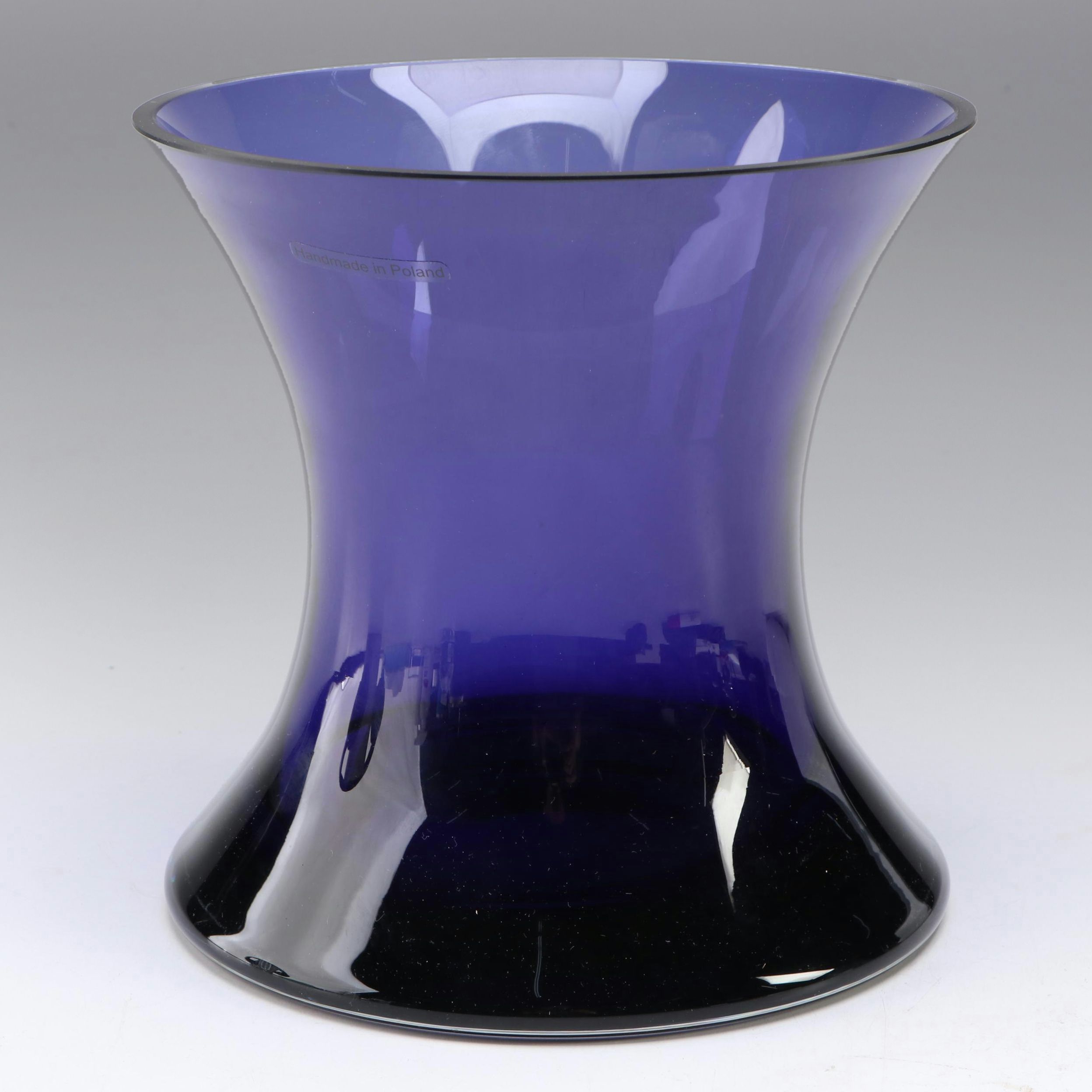 Polish Cobalt Glass Vase