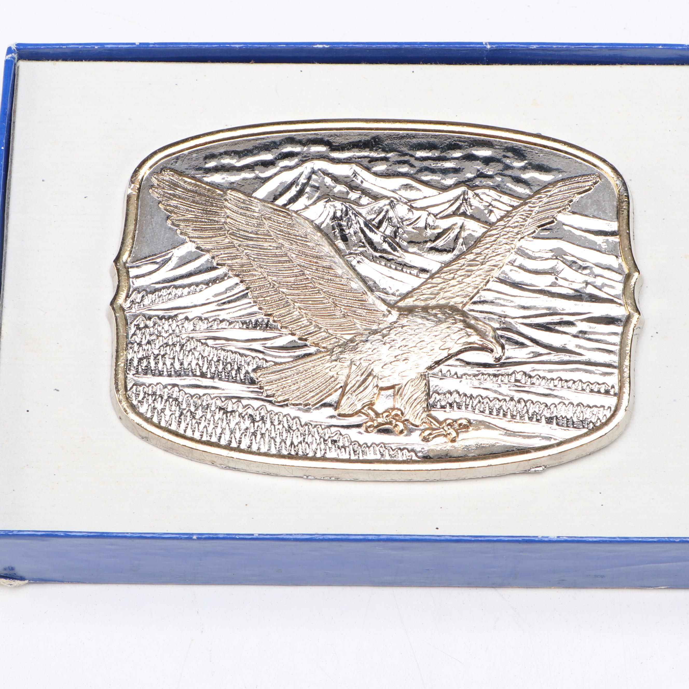 Limited Edition American Eagle Belt Buckle and Other Commemorative Buckle