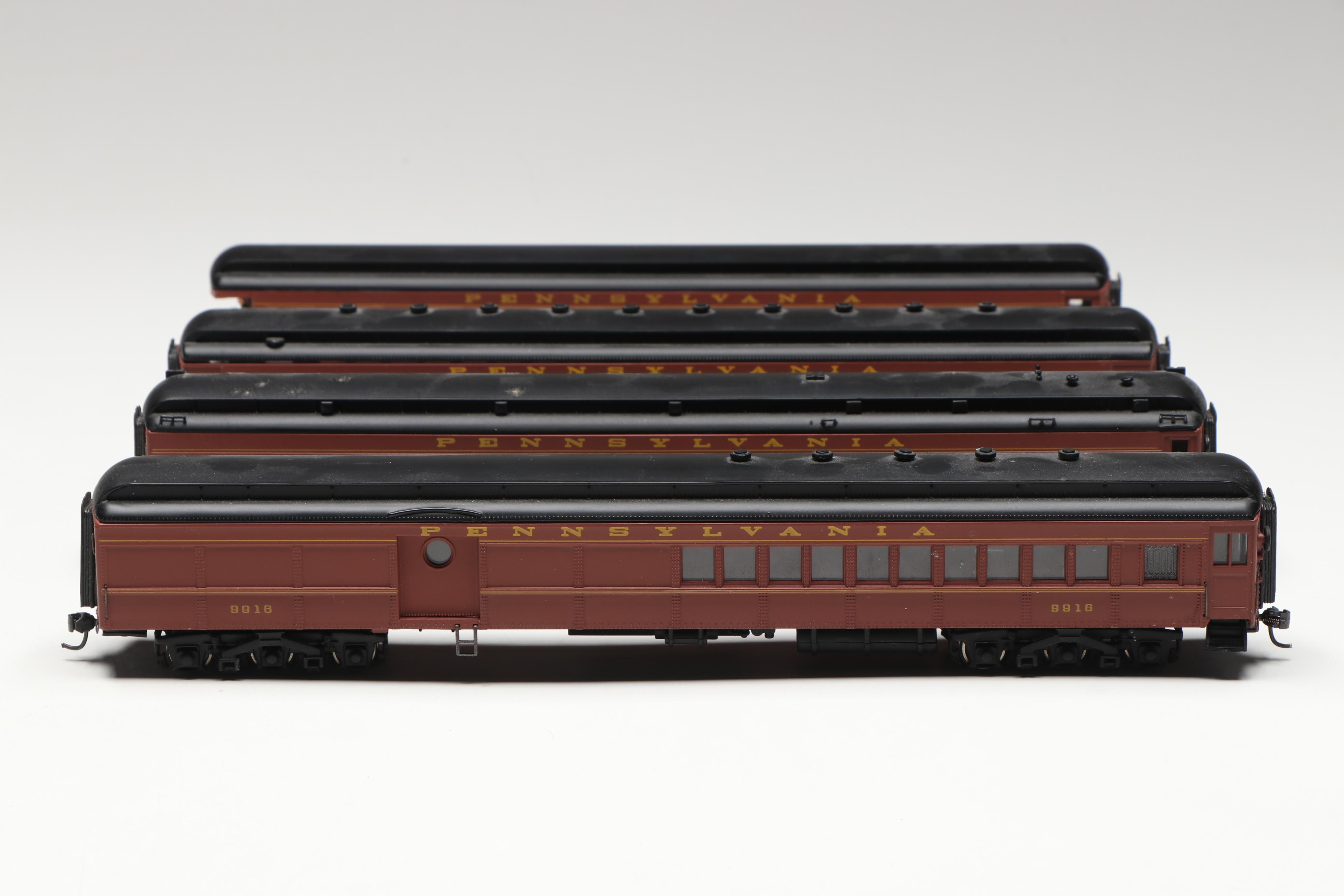 Spectrum HO Scale K4 4-6-2 Pacific Locomotive, Coach #3758 and More Train Cars