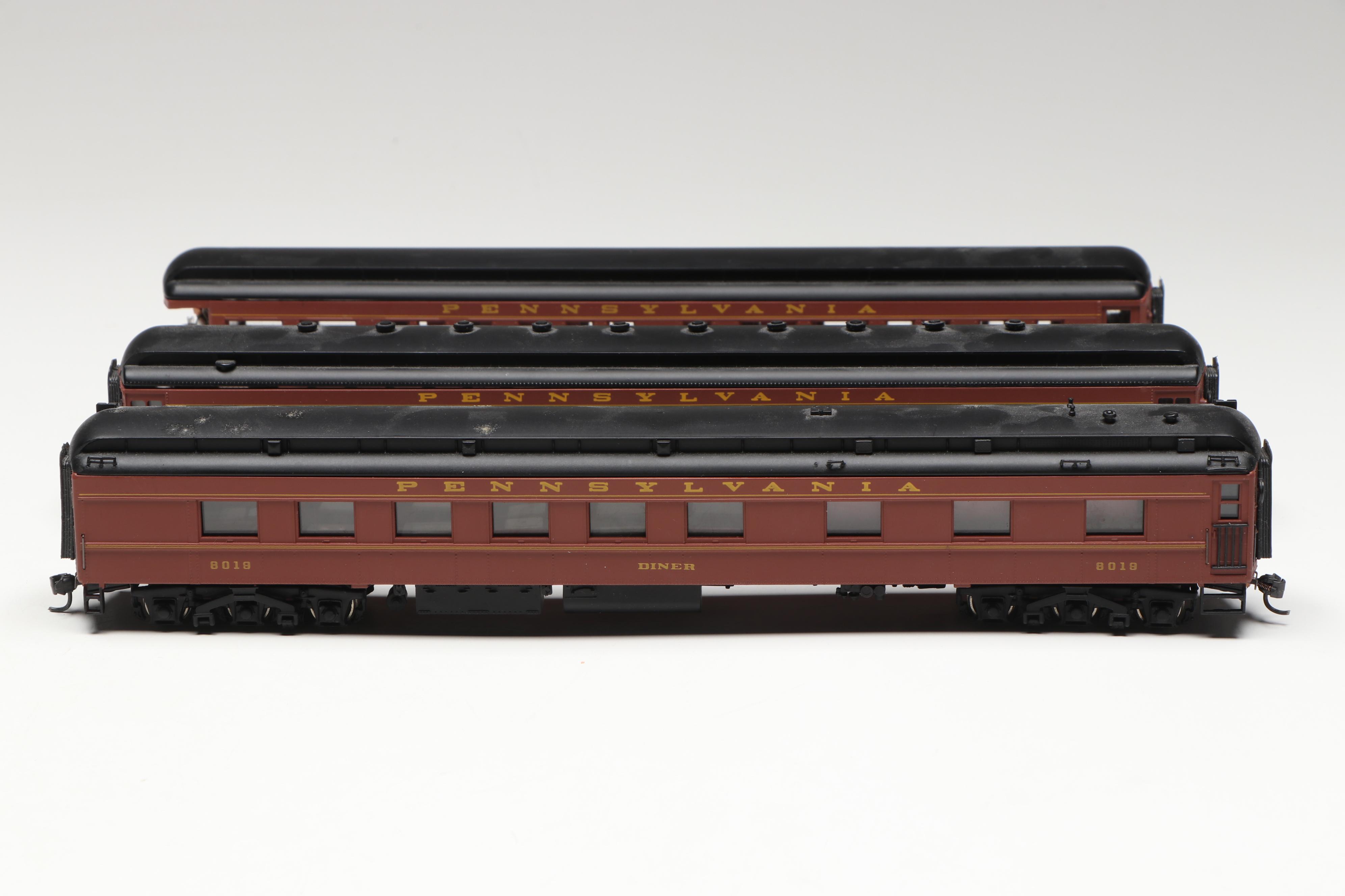 Spectrum HO Scale K4 4-6-2 Pacific Locomotive, Coach #3758 and More Train Cars
