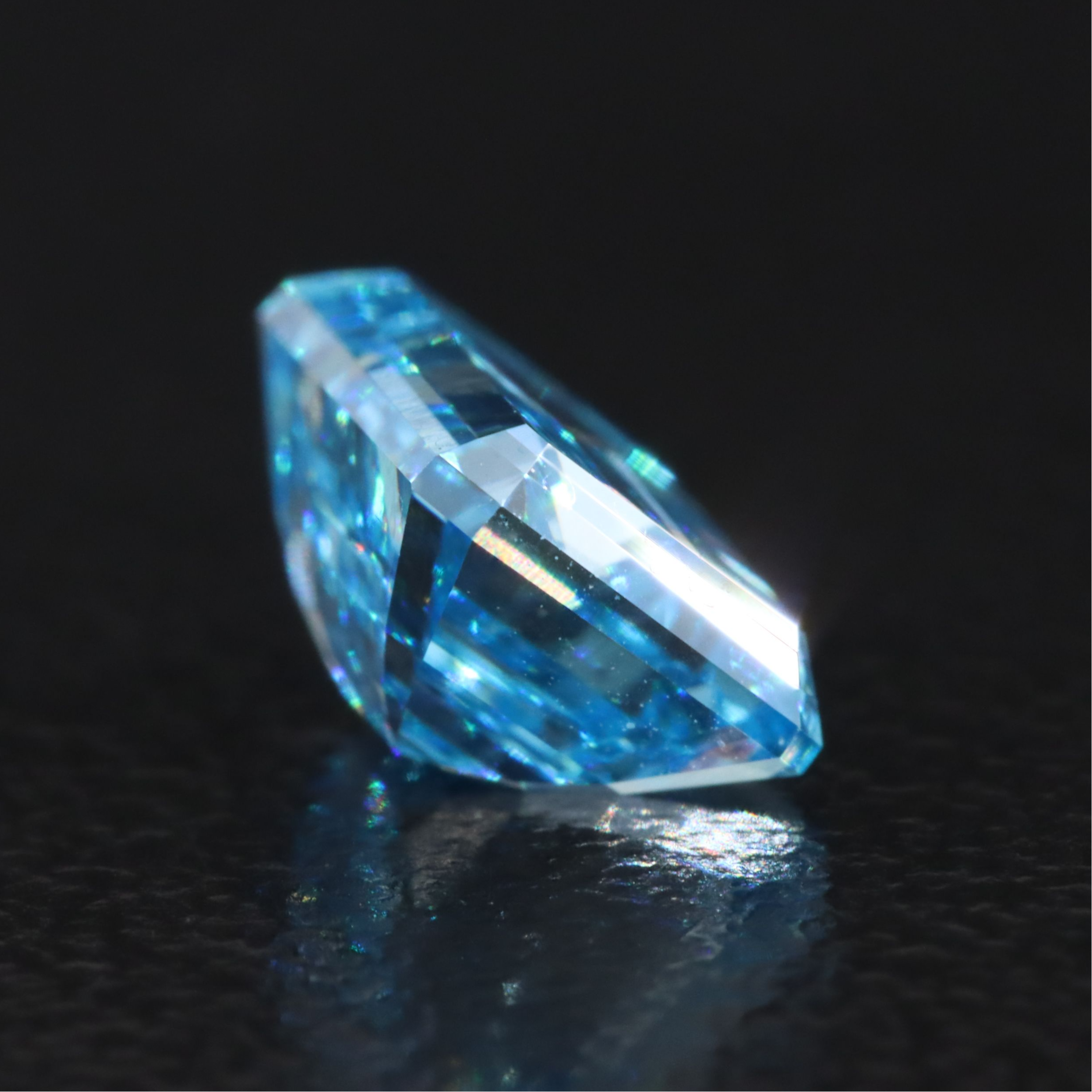 Loose 1.61 CT Lab Grown Fancy Blue Diamond with IGI Report