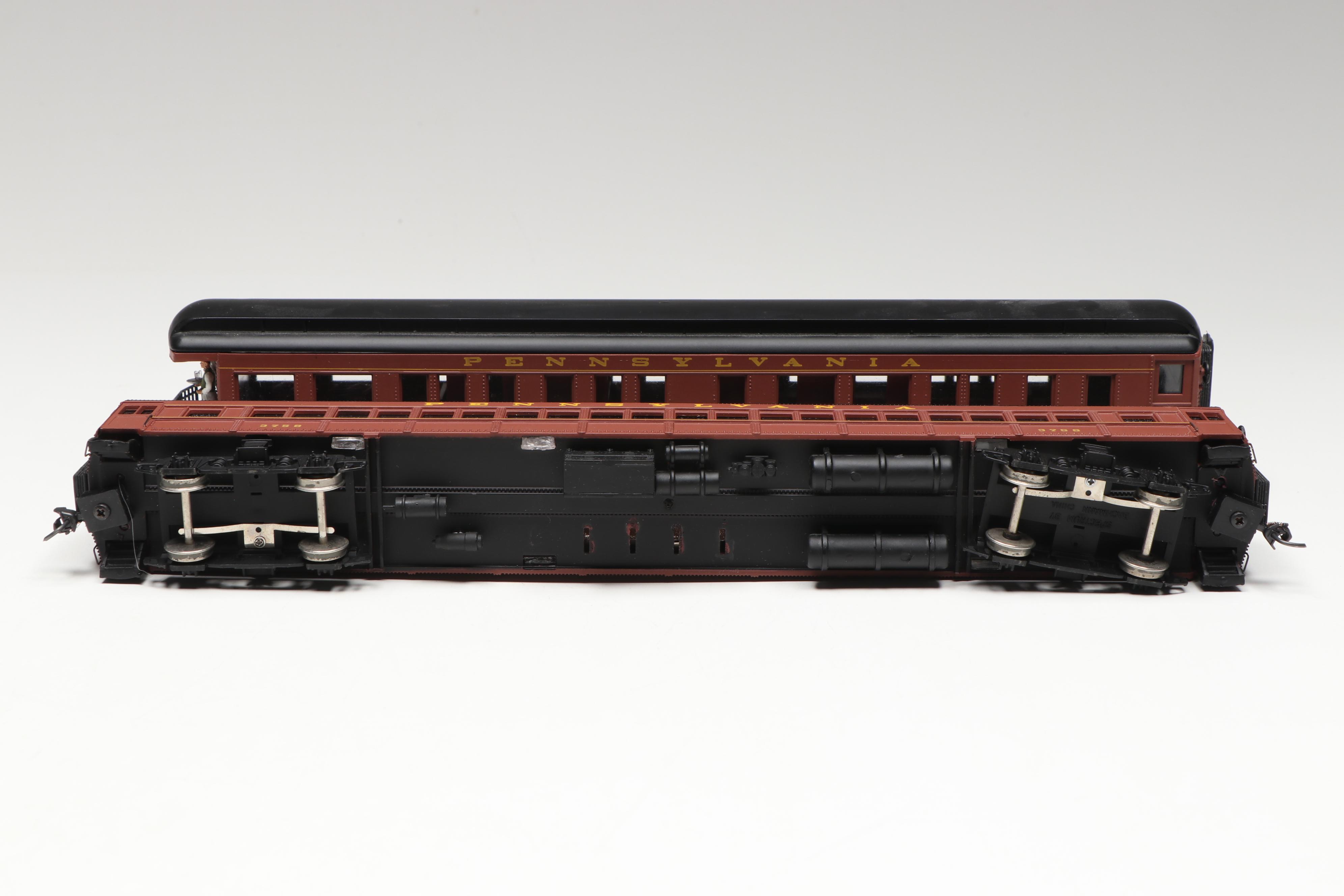 Spectrum HO Scale K4 4-6-2 Pacific Locomotive, Coach #3758 and More Train Cars