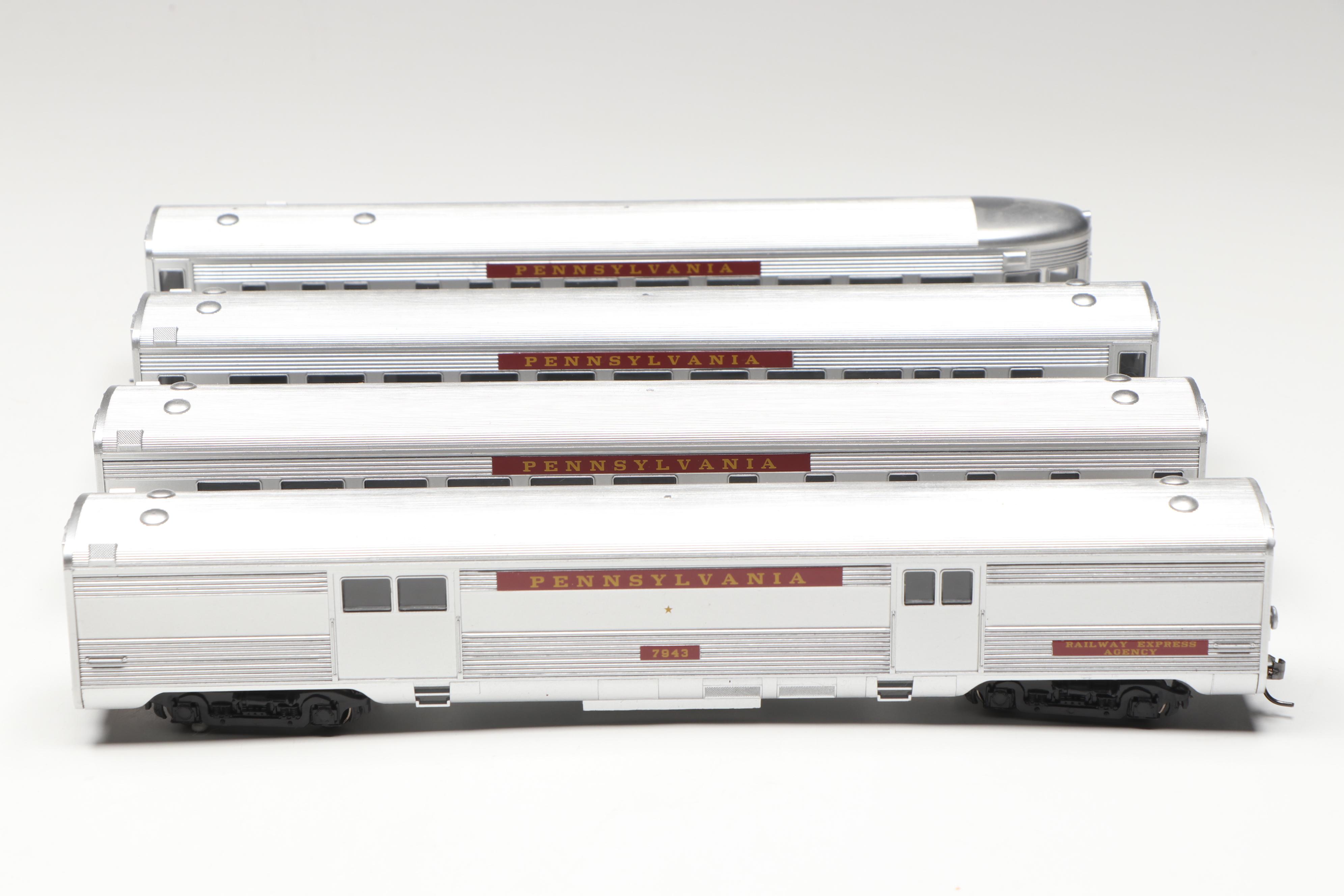 Spectrum HO Scale K4 4-6-2 Pacific Locomotive, Coach #3758 and More Train Cars