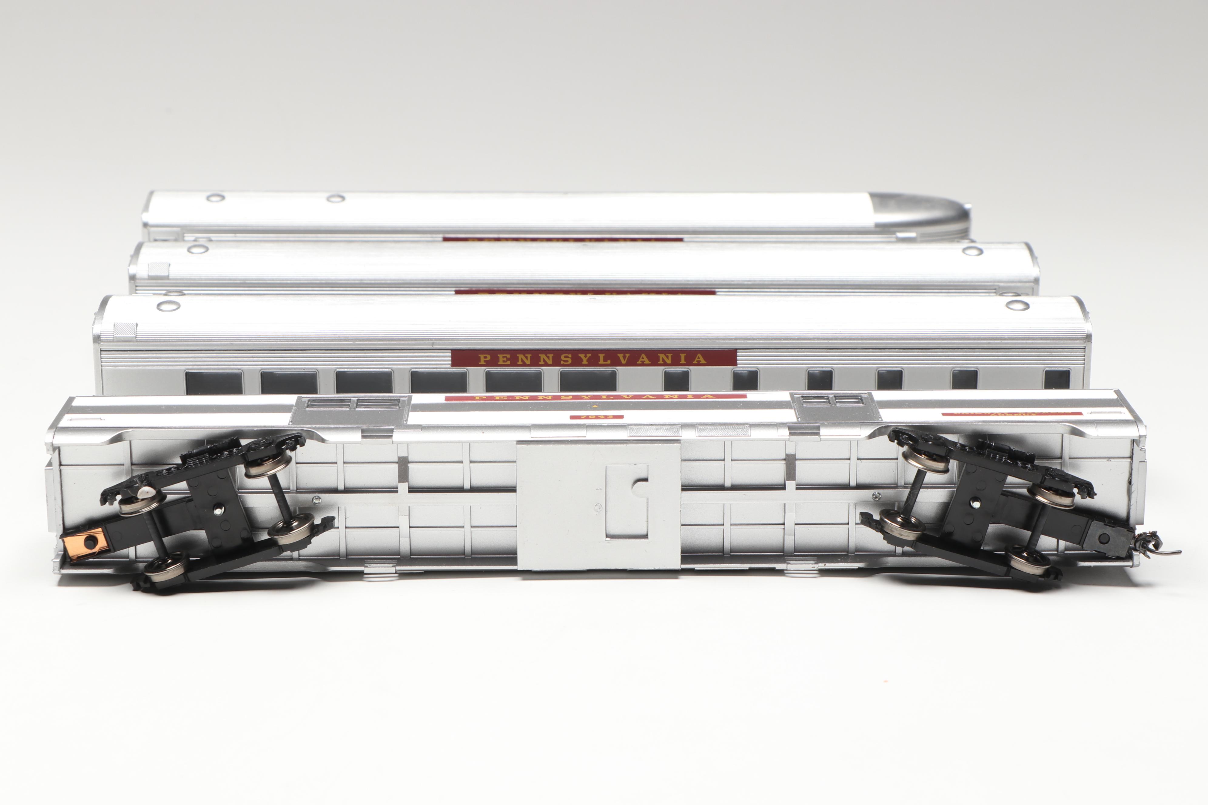 Spectrum HO Scale K4 4-6-2 Pacific Locomotive, Coach #3758 and More Train Cars