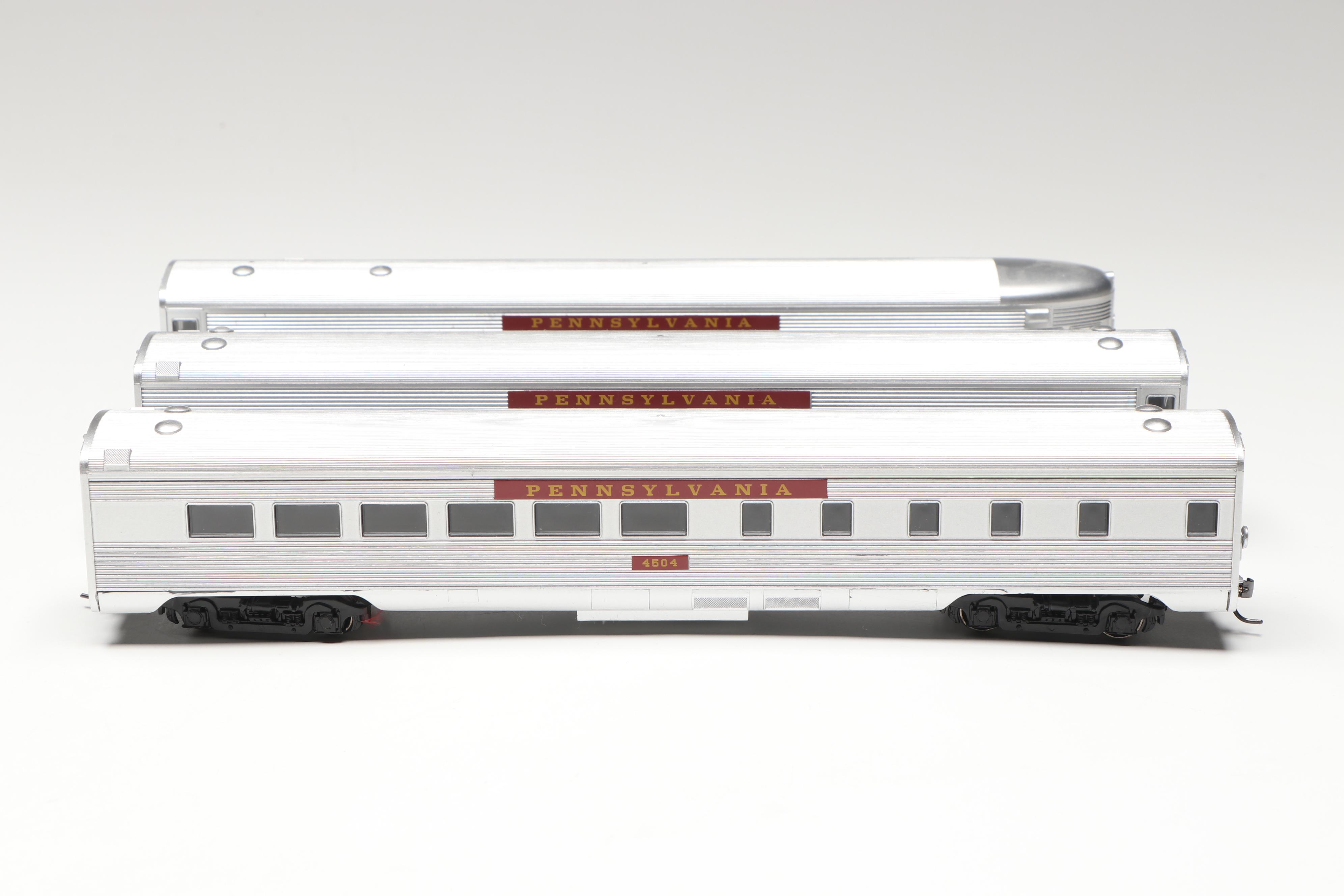 Spectrum HO Scale K4 4-6-2 Pacific Locomotive, Coach #3758 and More Train Cars