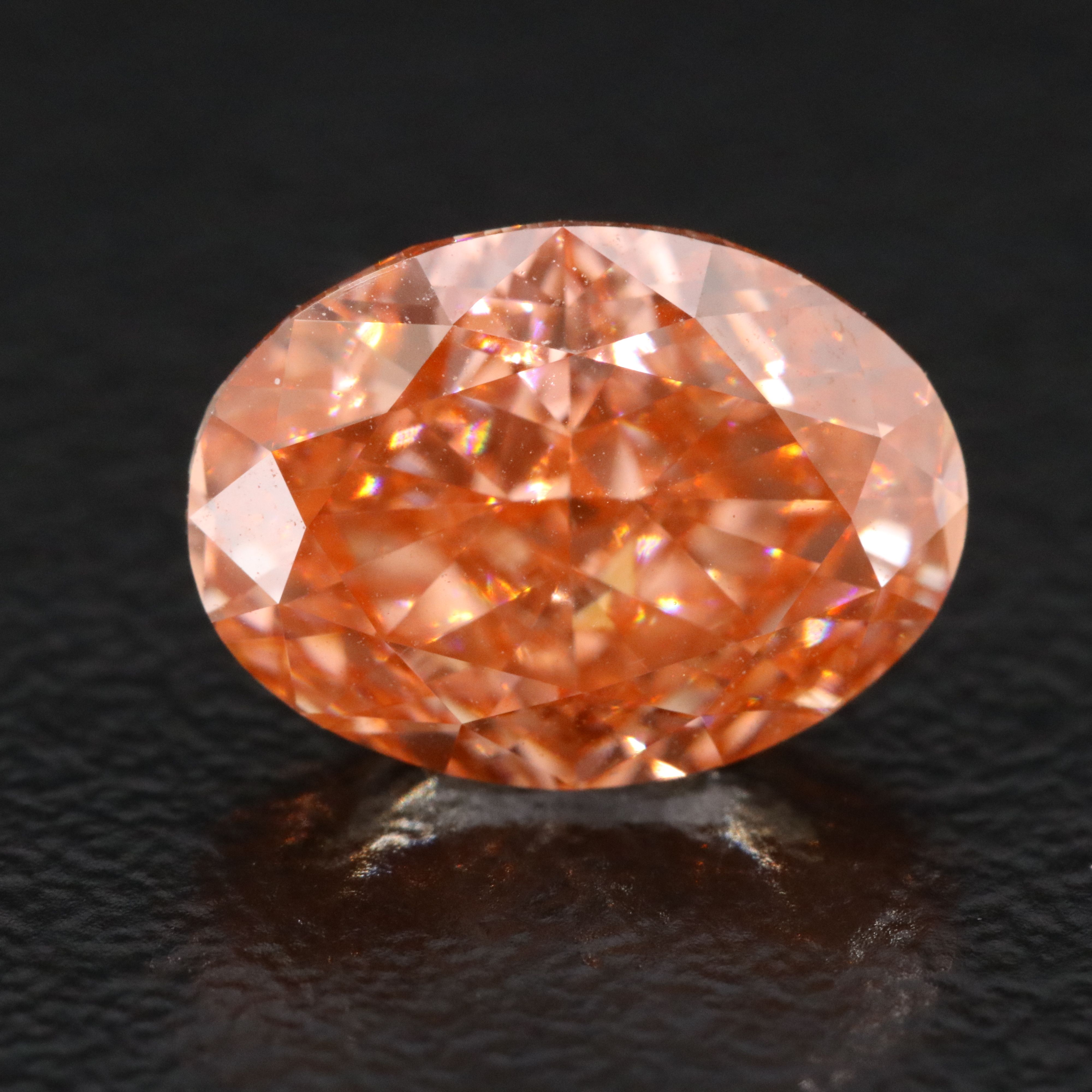 Loose 3.10 CT Lab Grown Fancy Pink Diamond with IGI Report