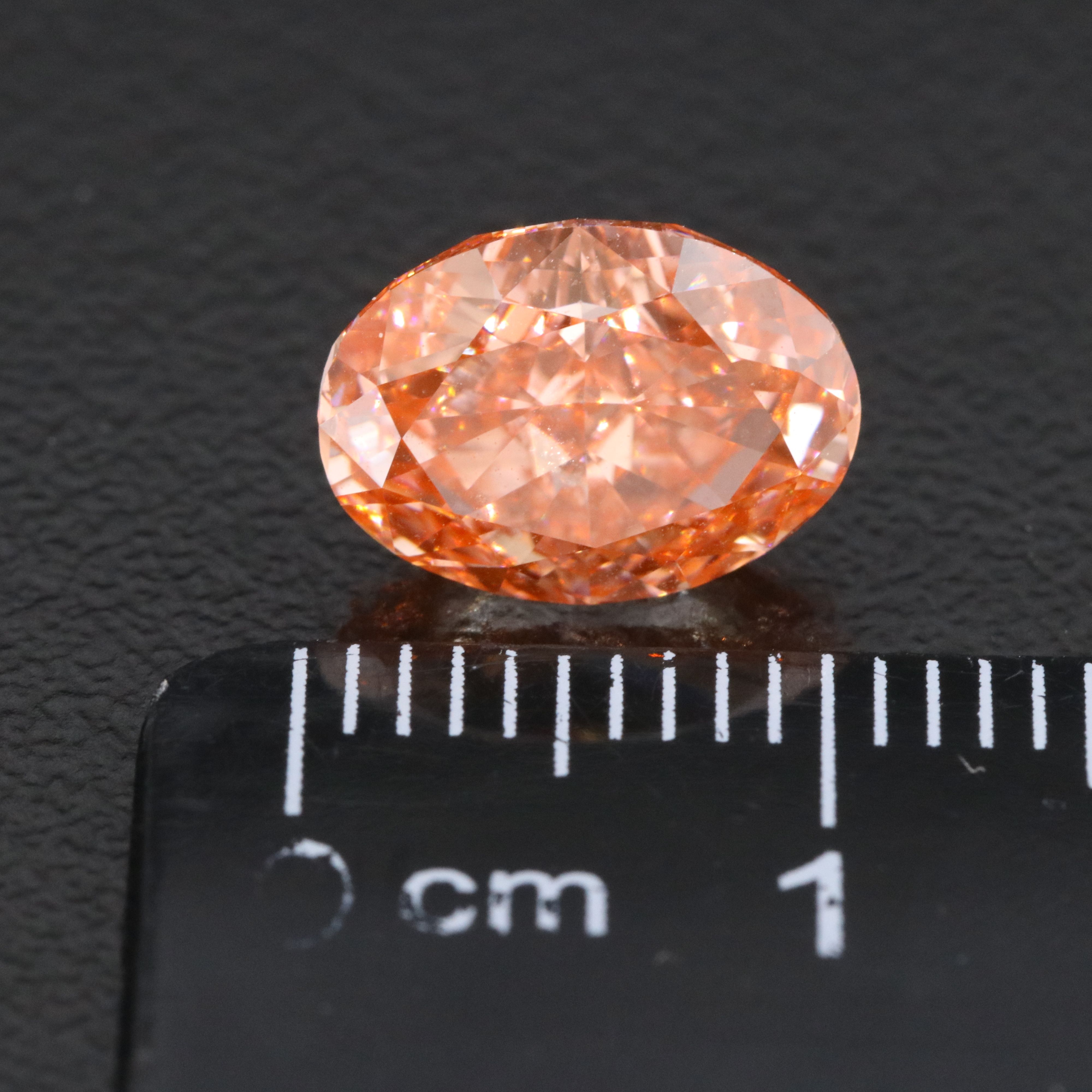 Loose 3.10 CT Lab Grown Fancy Pink Diamond with IGI Report