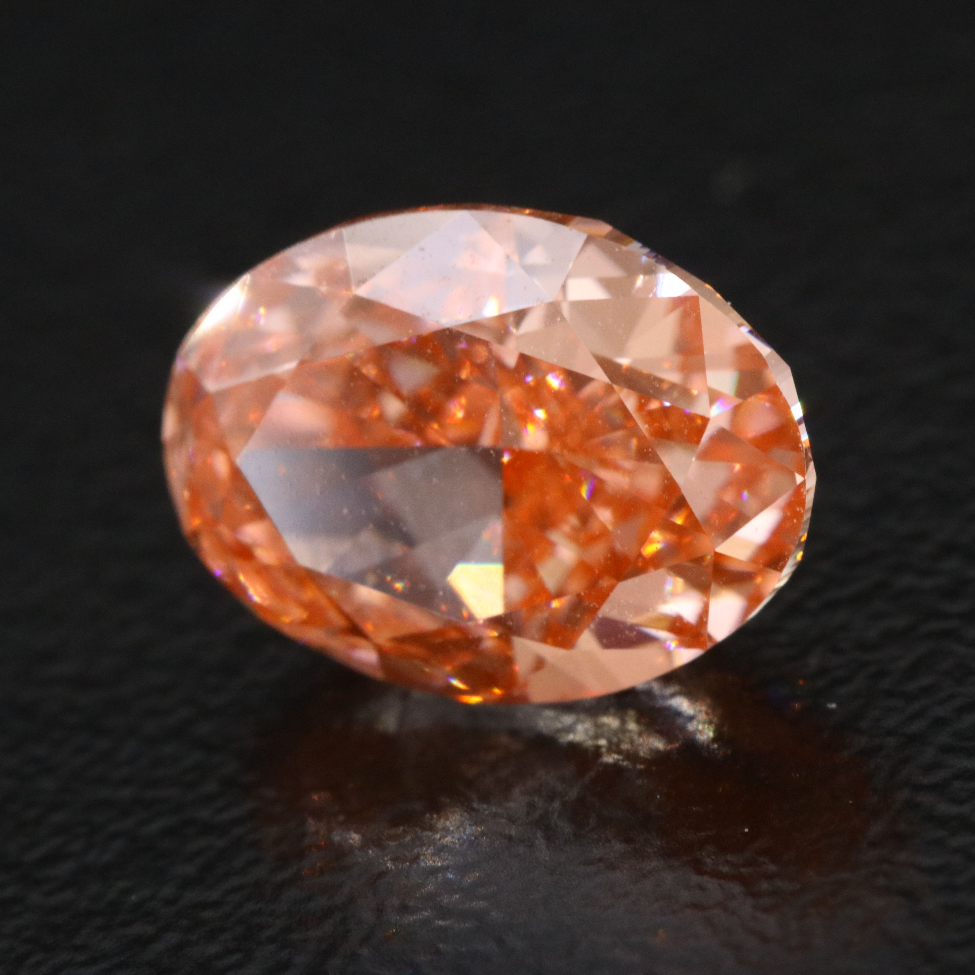 Loose 3.10 CT Lab Grown Fancy Pink Diamond with IGI Report