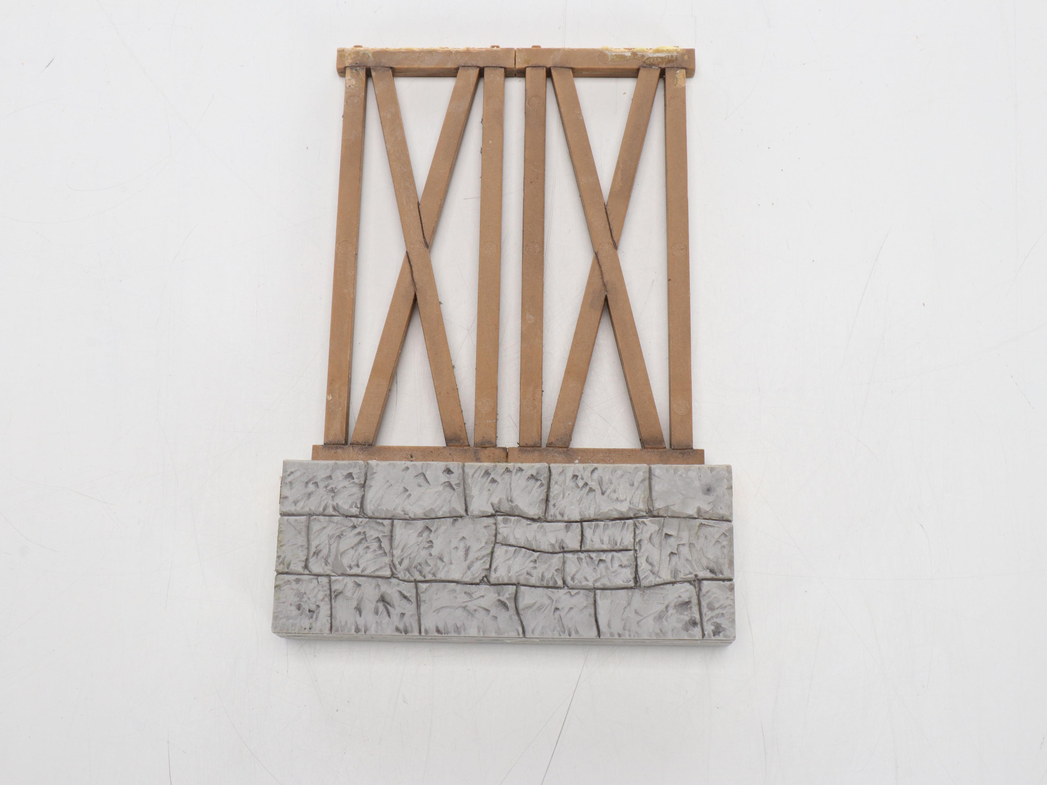 Handcrafted Mail Pouch Tobacco Railroad Bridge with Barn and More