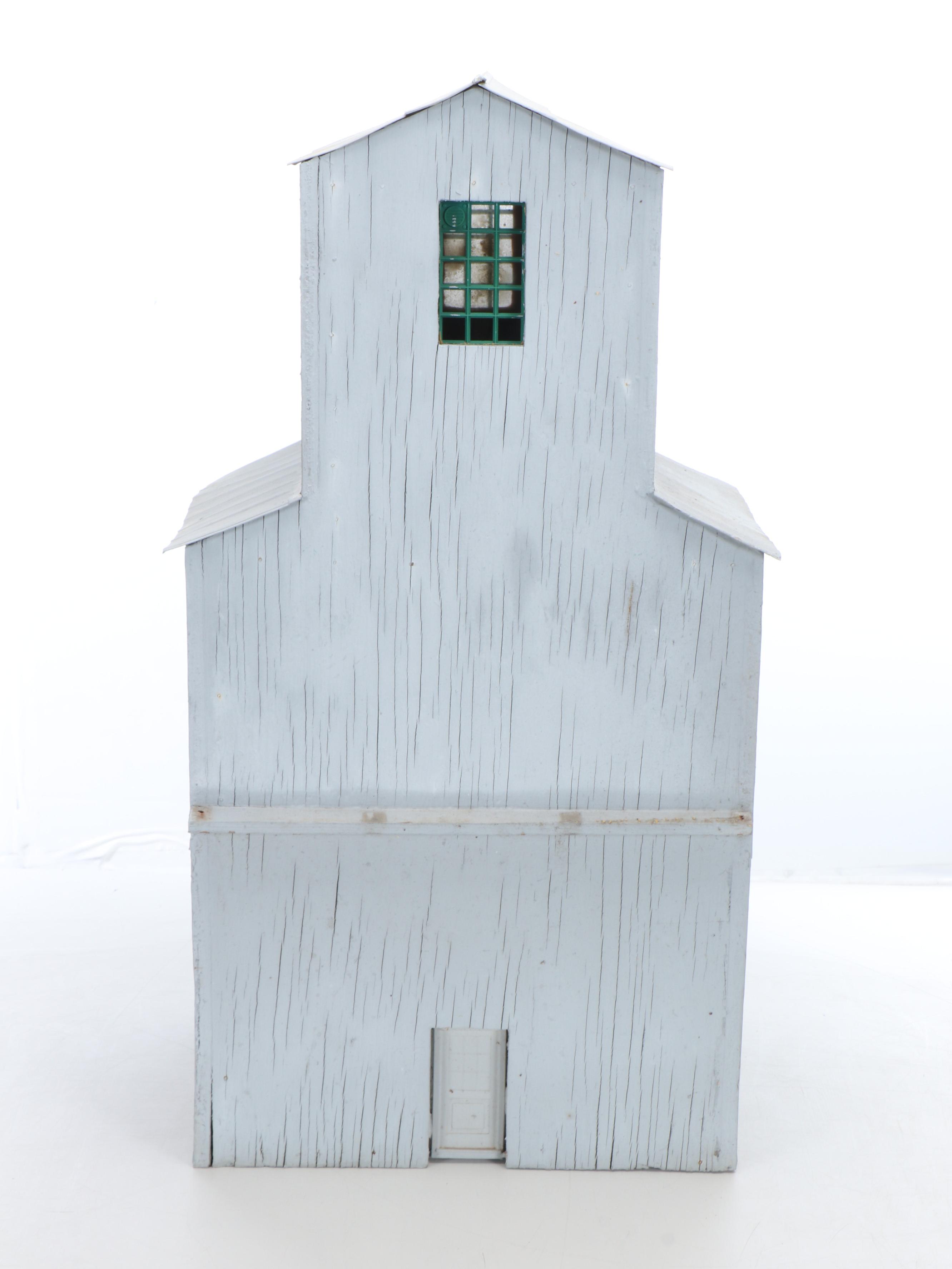 Handcrafted Mail Pouch Tobacco Railroad Bridge with Barn and More