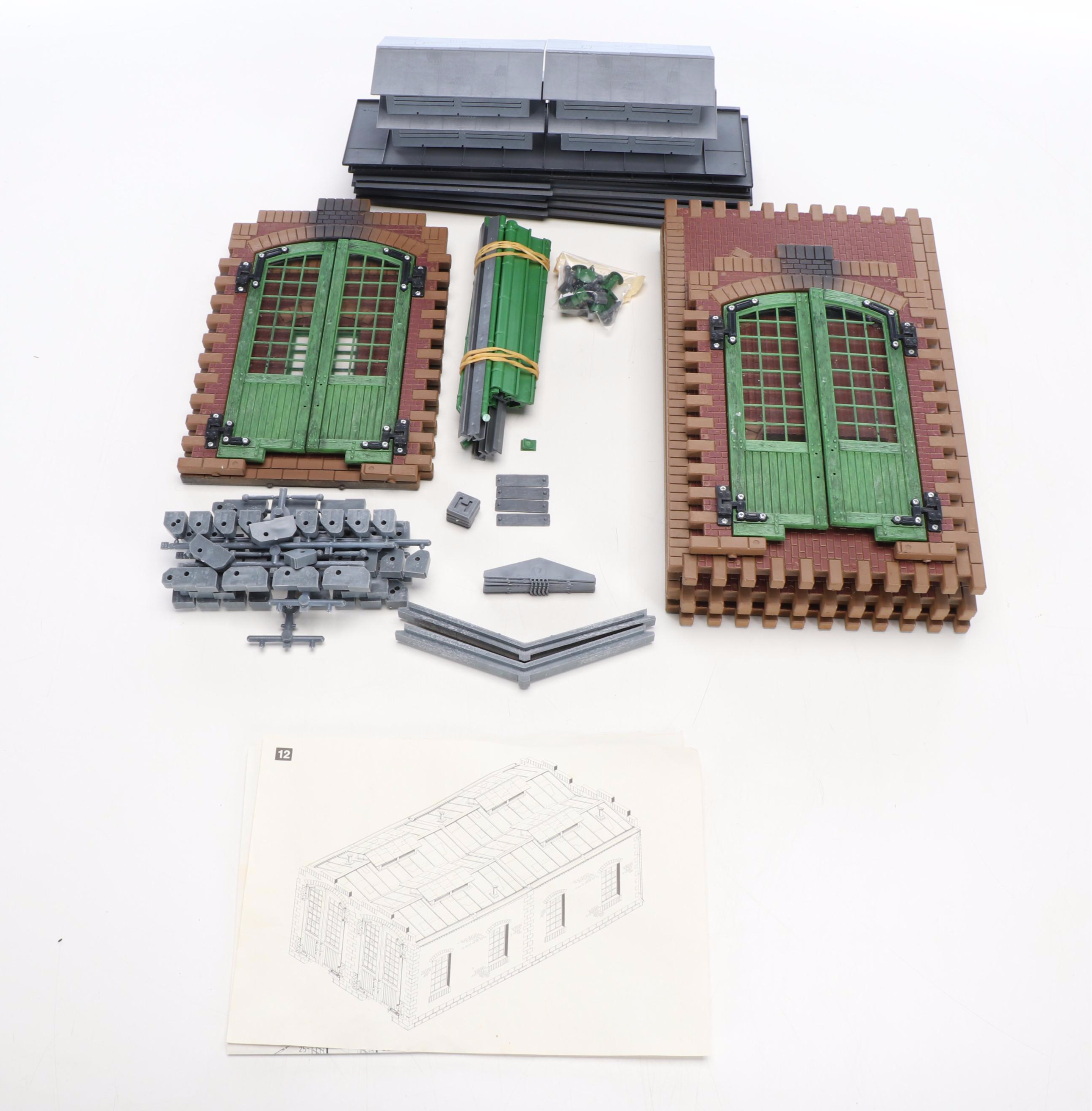 Handcrafted Mail Pouch Tobacco Railroad Bridge with Barn and More