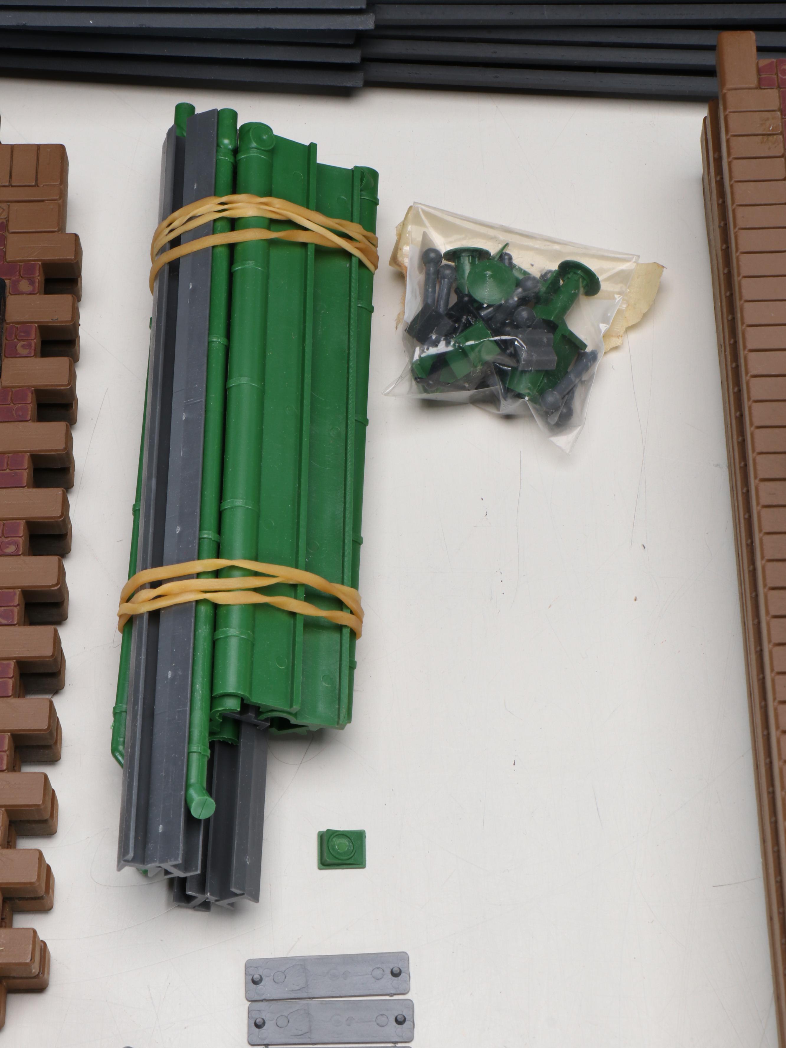 Handcrafted Mail Pouch Tobacco Railroad Bridge with Barn and More