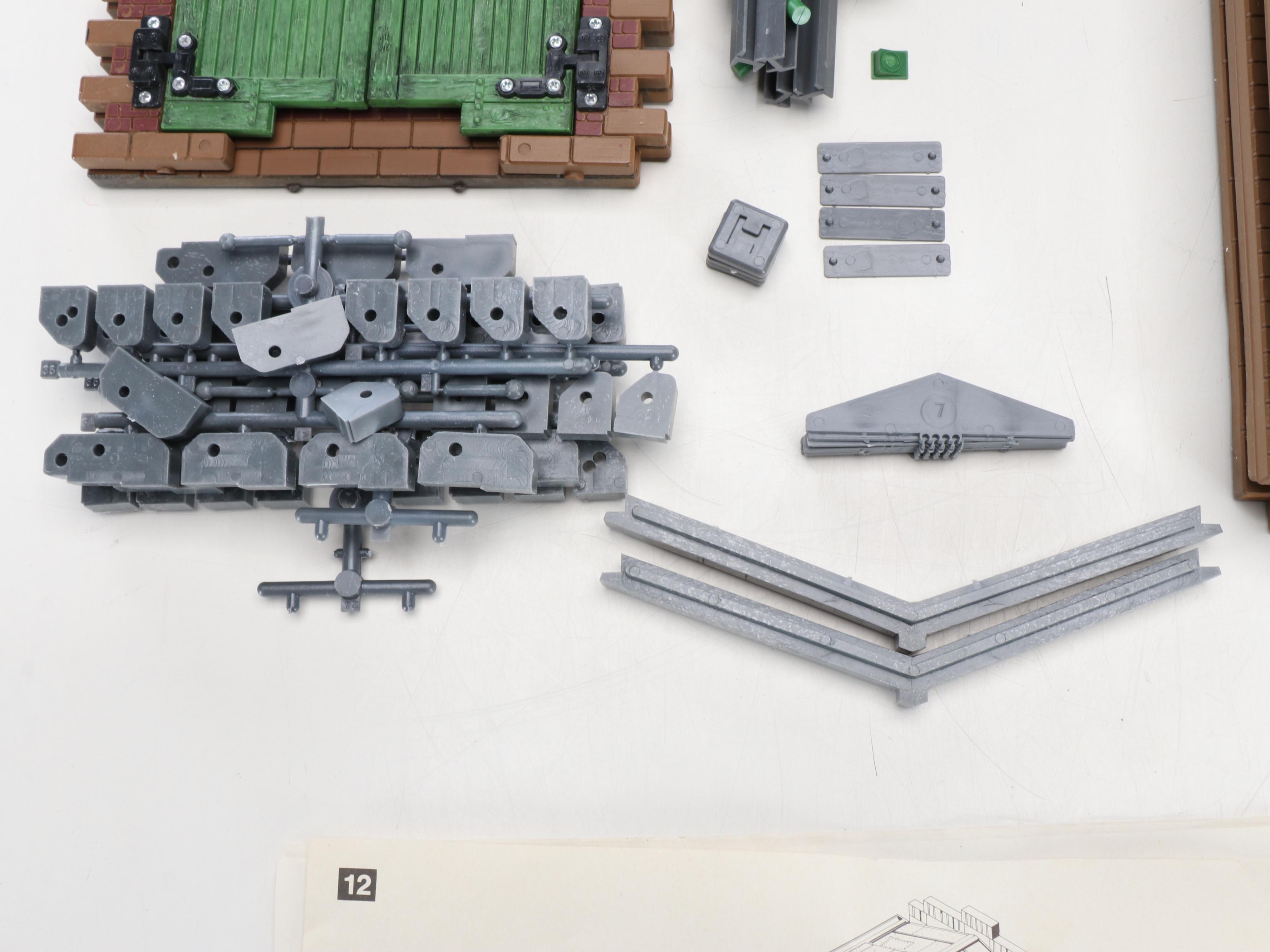 Handcrafted Mail Pouch Tobacco Railroad Bridge with Barn and More