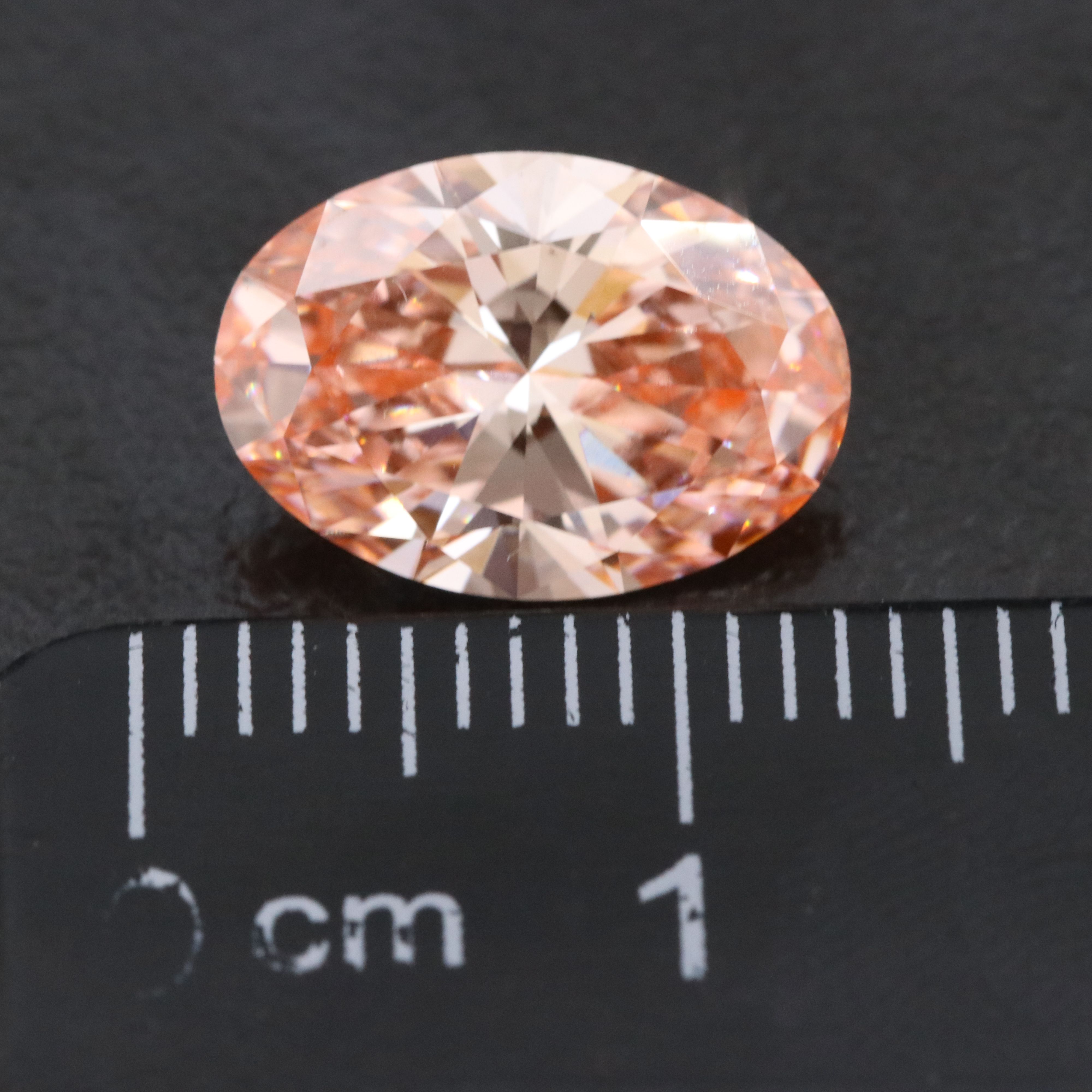 Loose 3.02 CT Lab Grown Fancy Pink Diamond with IGI Report