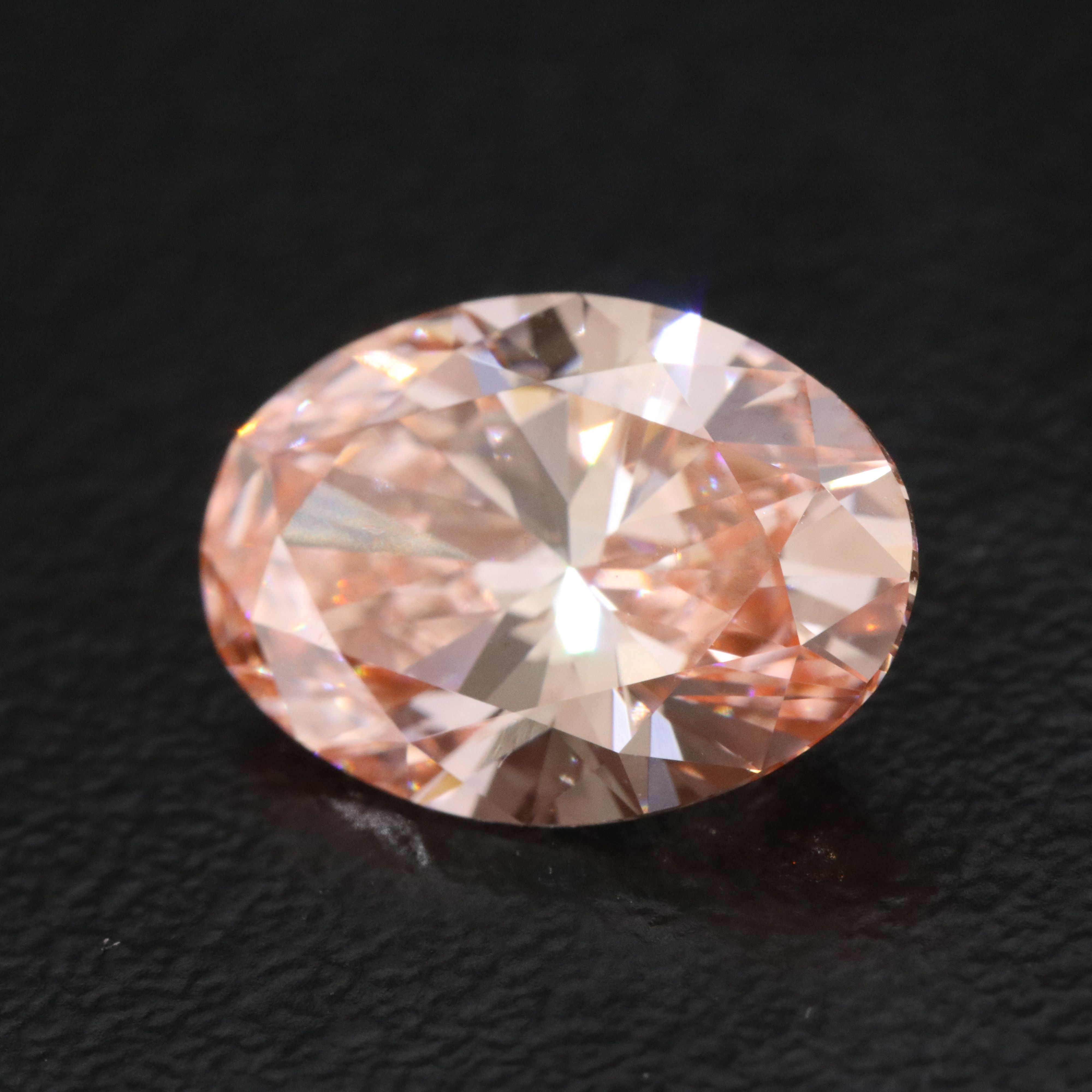 Loose 3.02 CT Lab Grown Fancy Pink Diamond with IGI Report