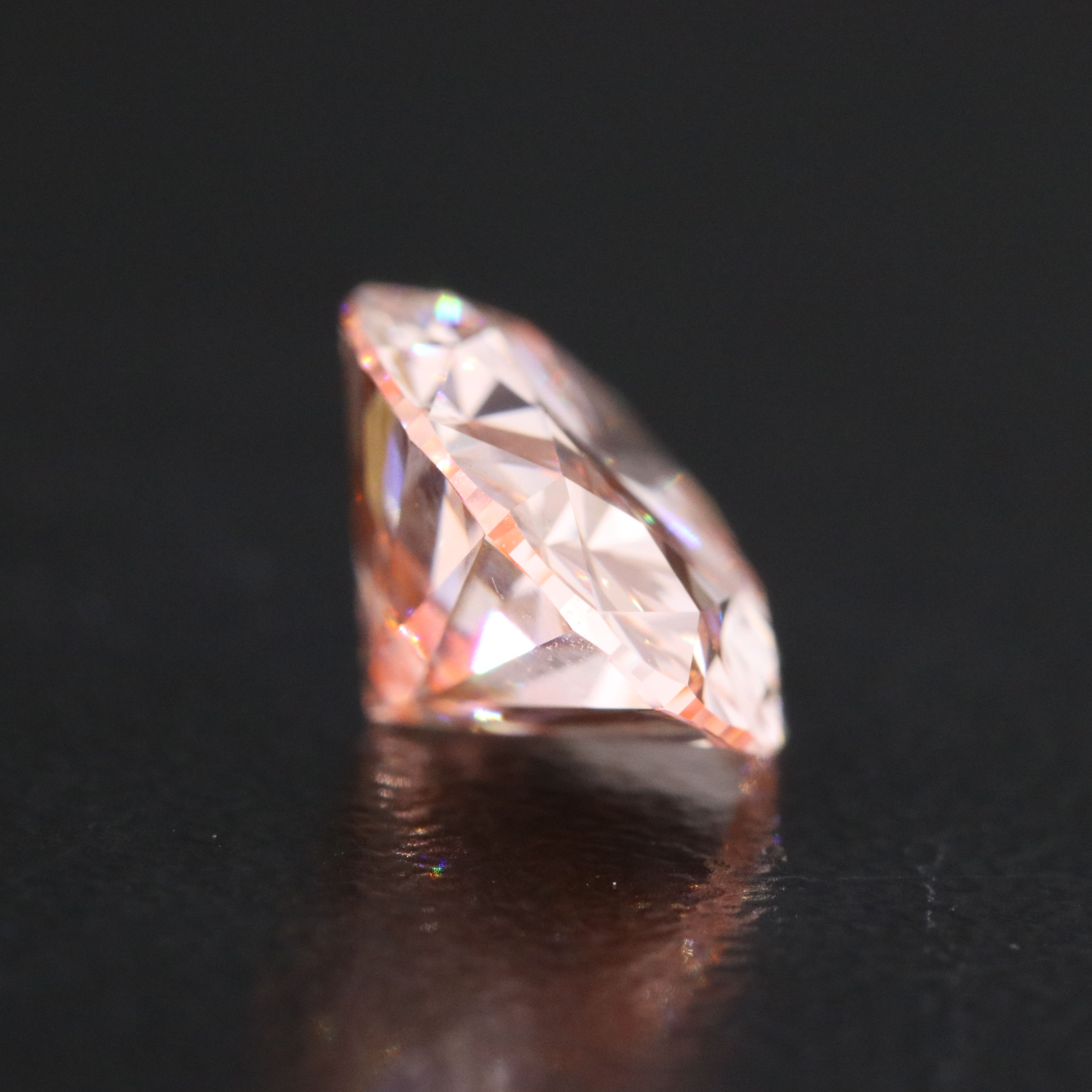 Loose 3.02 CT Lab Grown Fancy Pink Diamond with IGI Report