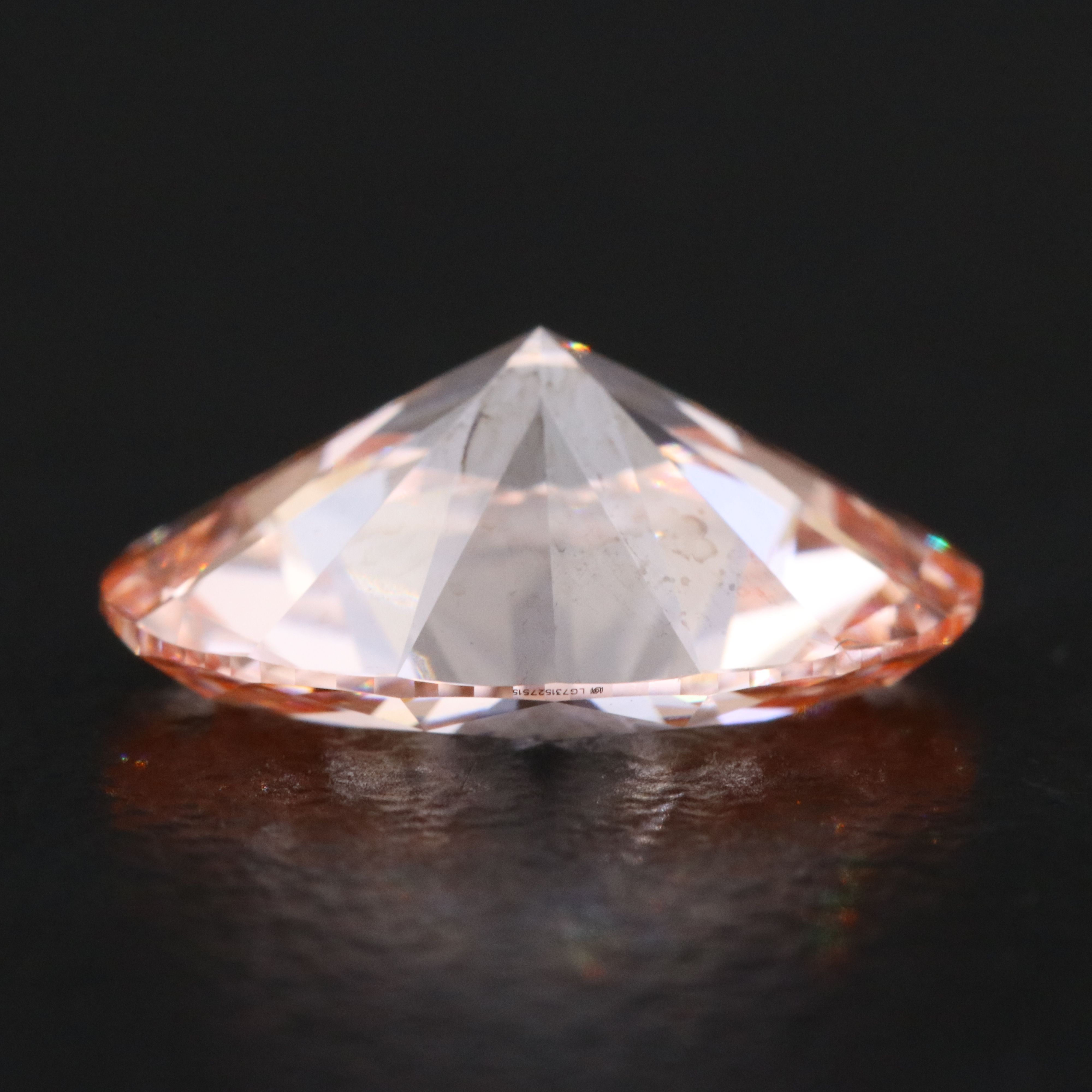 Loose 3.02 CT Lab Grown Fancy Pink Diamond with IGI Report