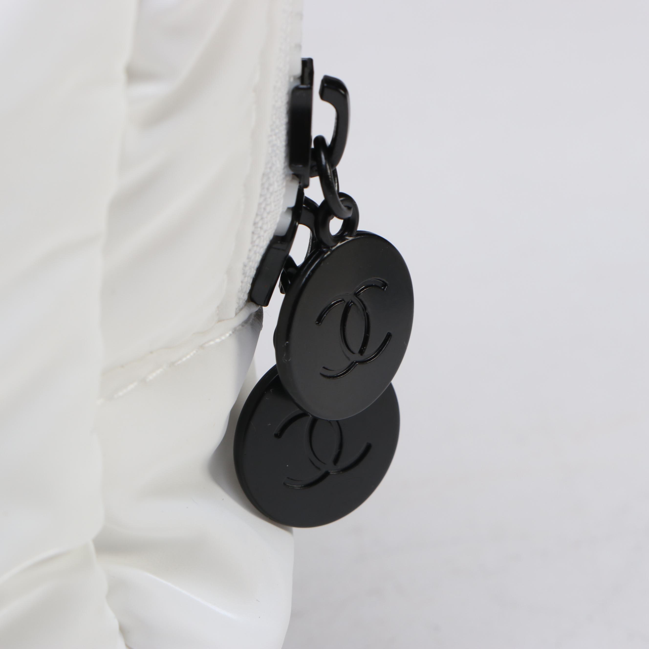 Chanel Beauté Mirrored Zip-Around Makeup Case and Chanel Parfums Mini Handbag