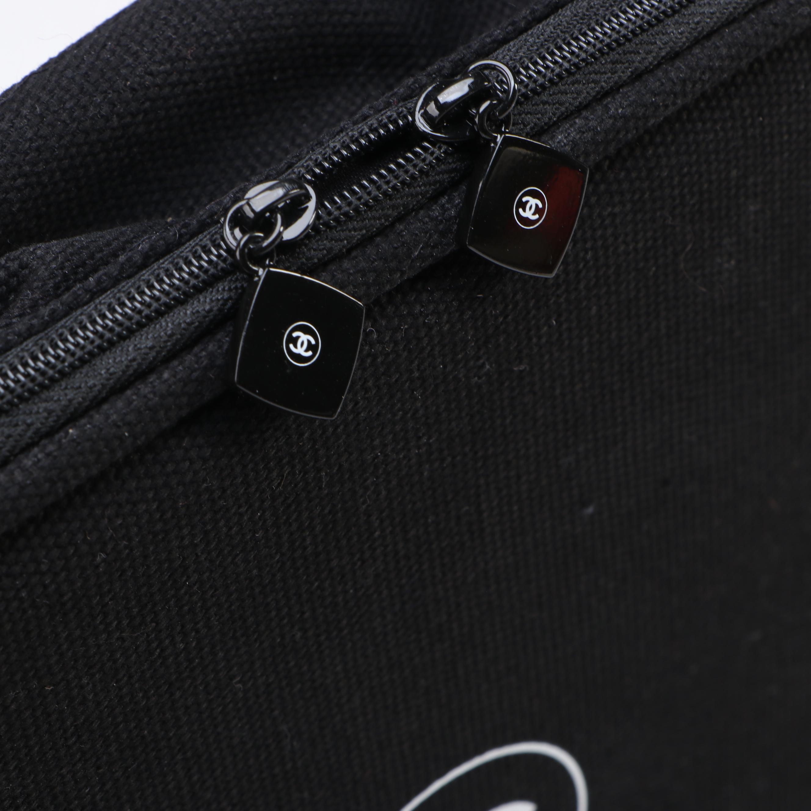 Chanel Beauté Mirrored Zip-Around Makeup Case and Chanel Parfums Mini Handbag