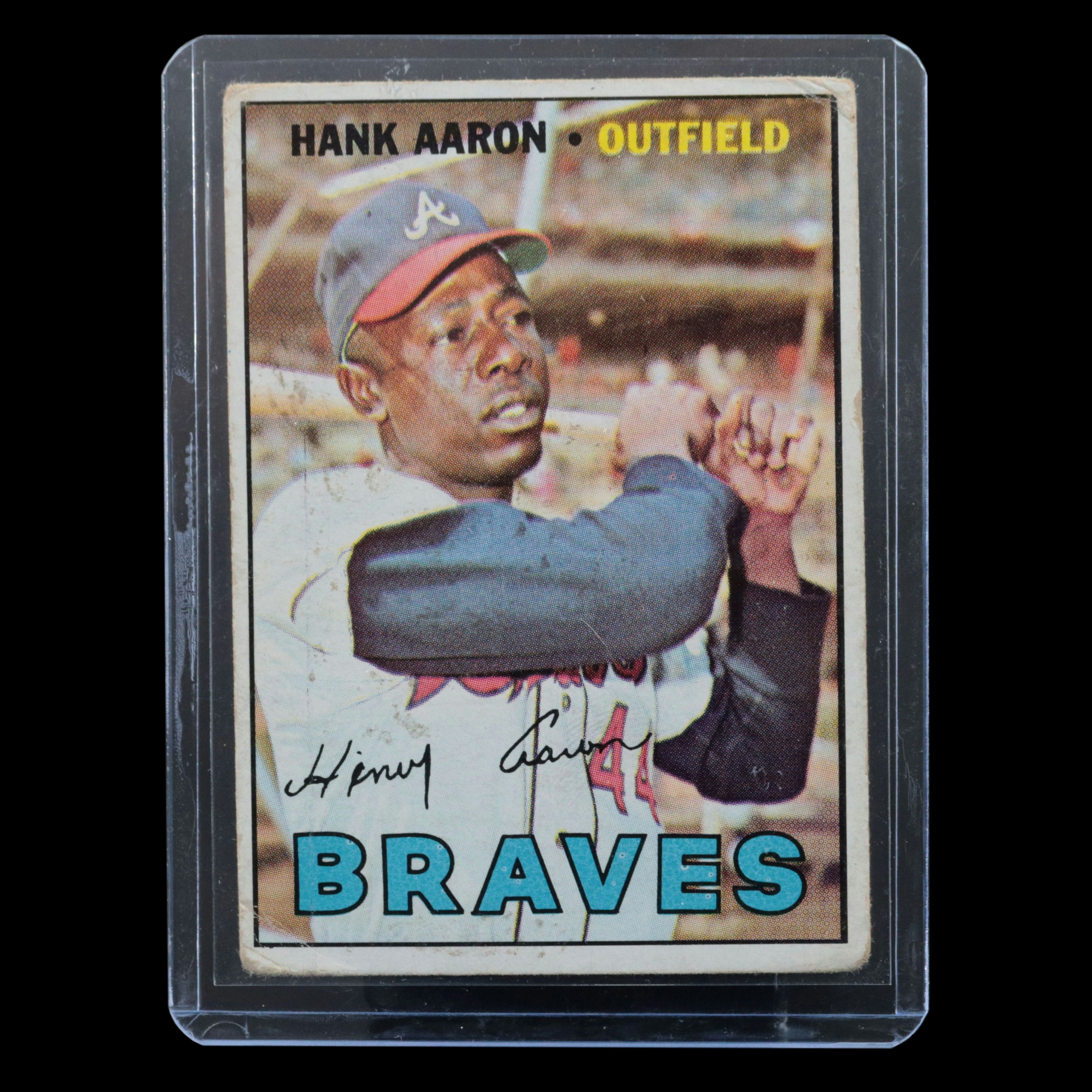 1967 Topps Hank Aaron Atlanta Braves Baseball Card