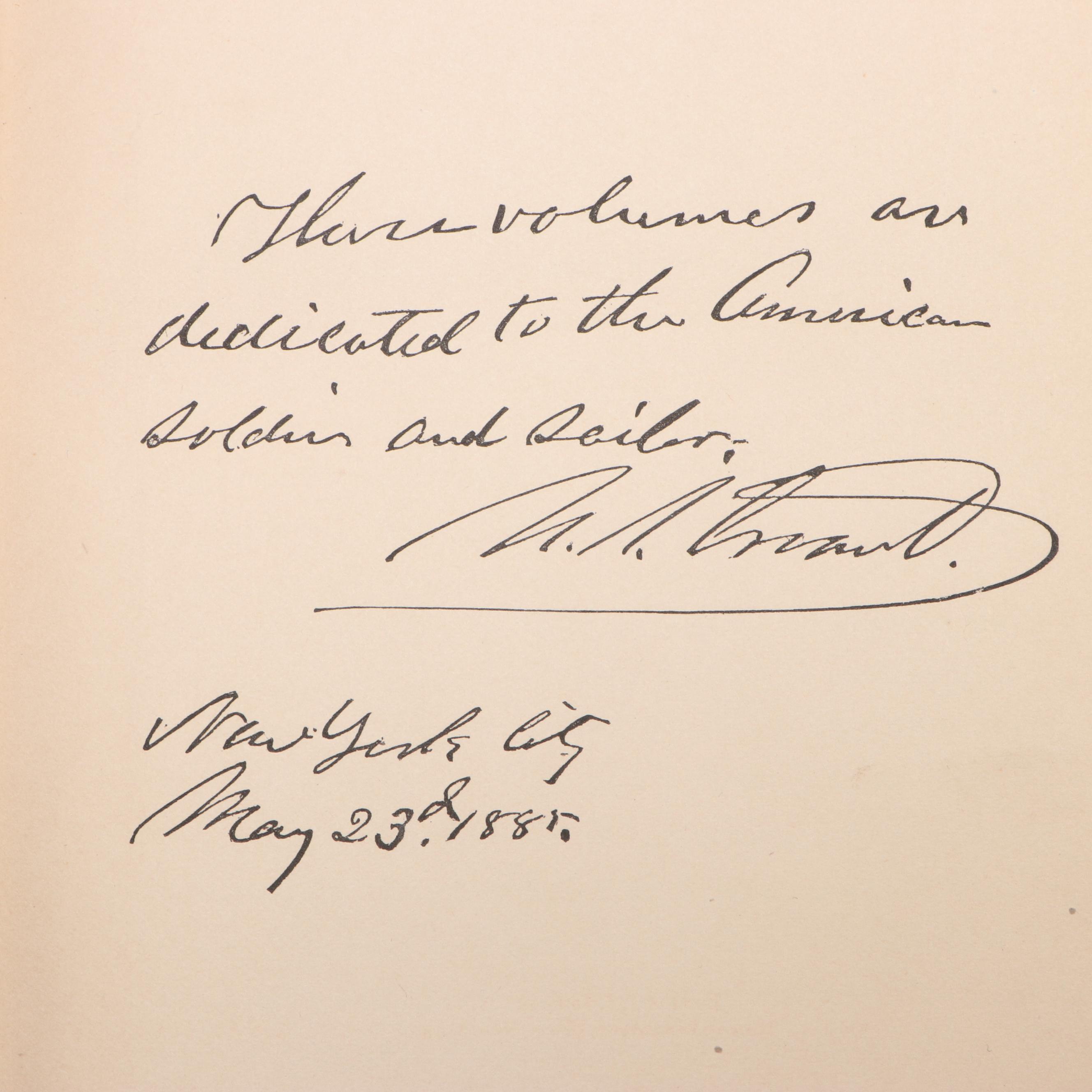 First Edition "Personal Memoirs of U. S. Grant" Two-Volume Set, 1885–1886