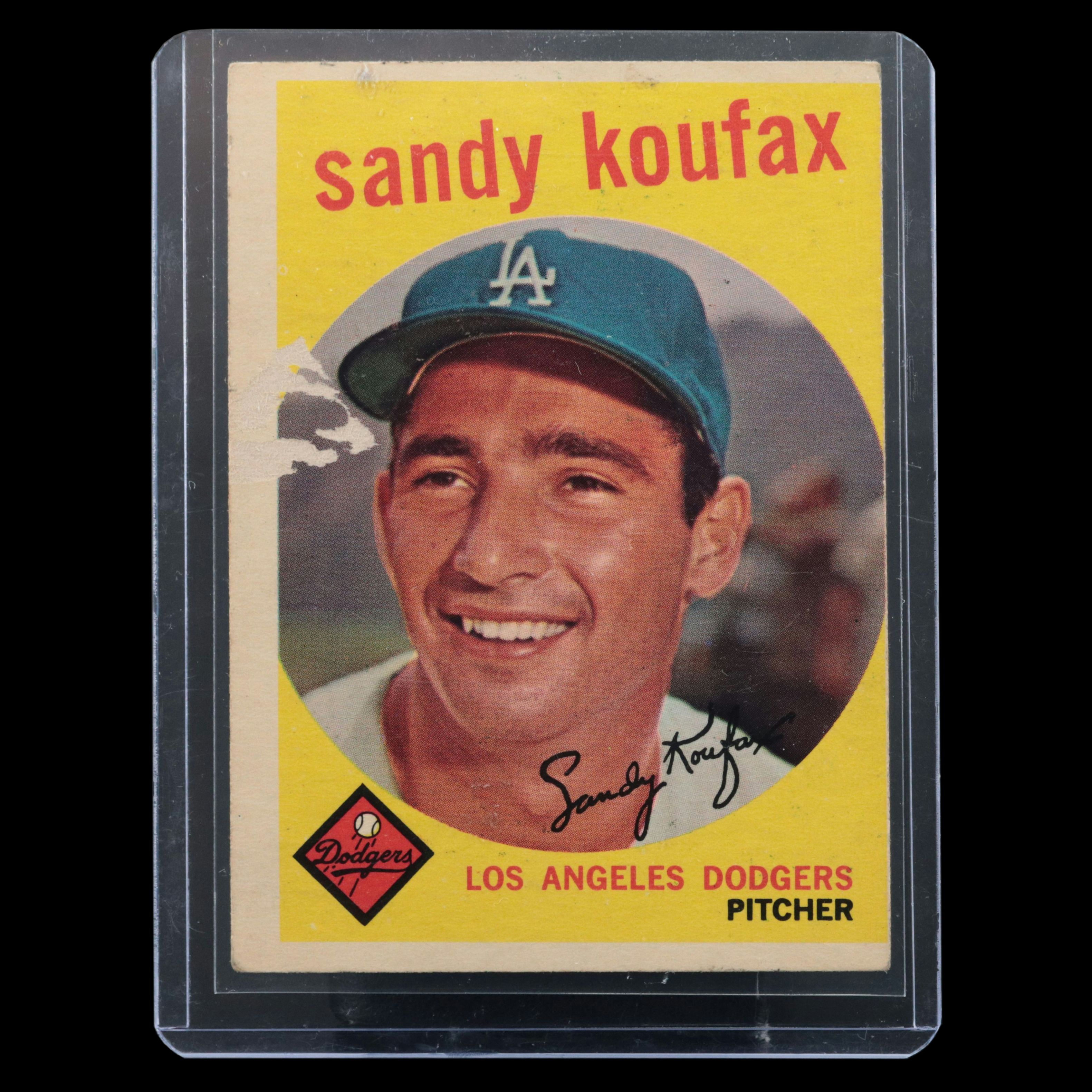 1959 Topps Sandy Koufax Los Angeles Dodgers Baseball Card