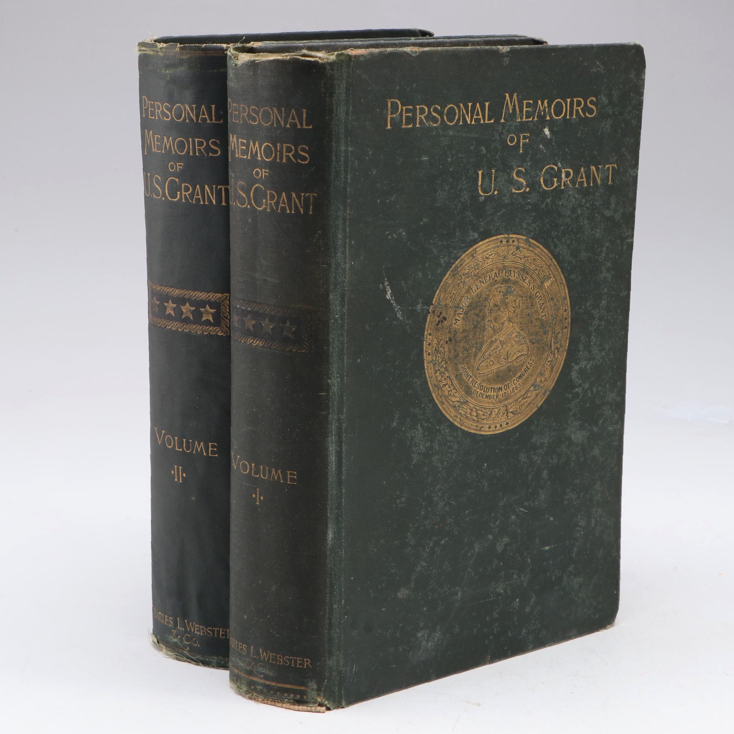 First Edition "Personal Memoirs of U. S. Grant" Two-Volume Set, 1885–1886