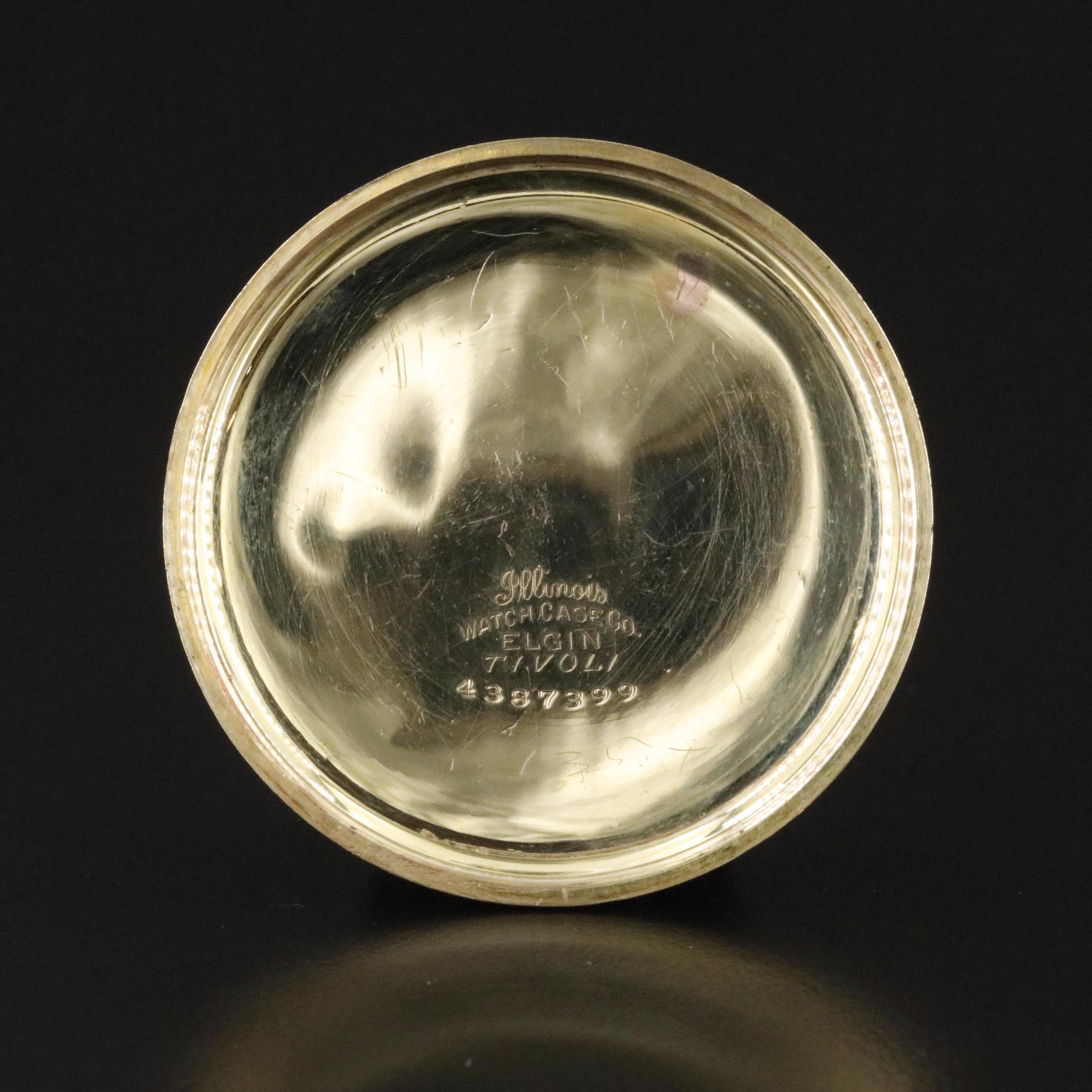 Elgin Art Deco Gold-Filled Pocket Watch