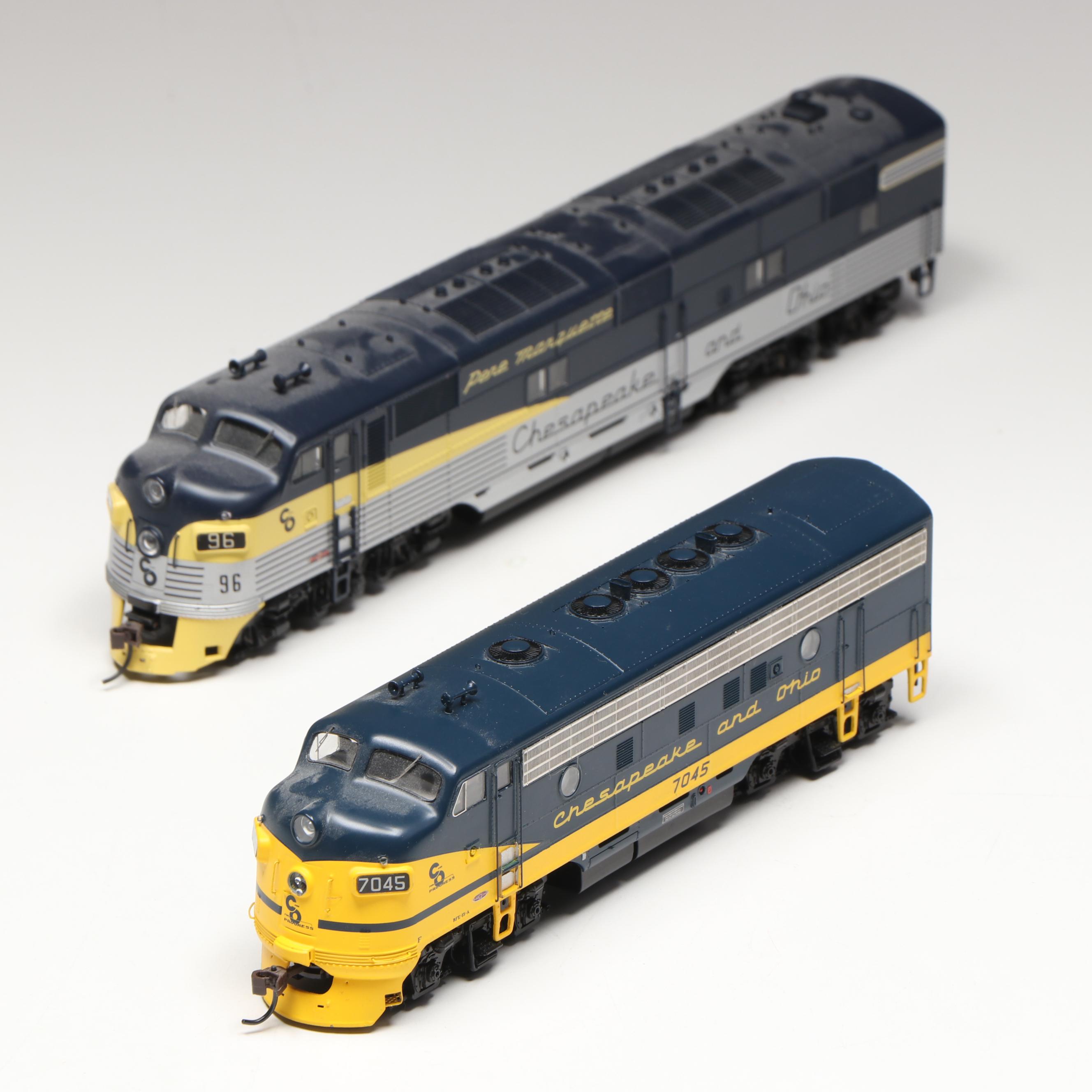 Genesis HO Scale G1509A F-7A Phase 2 and Broadway Pere Marquette Locomotives