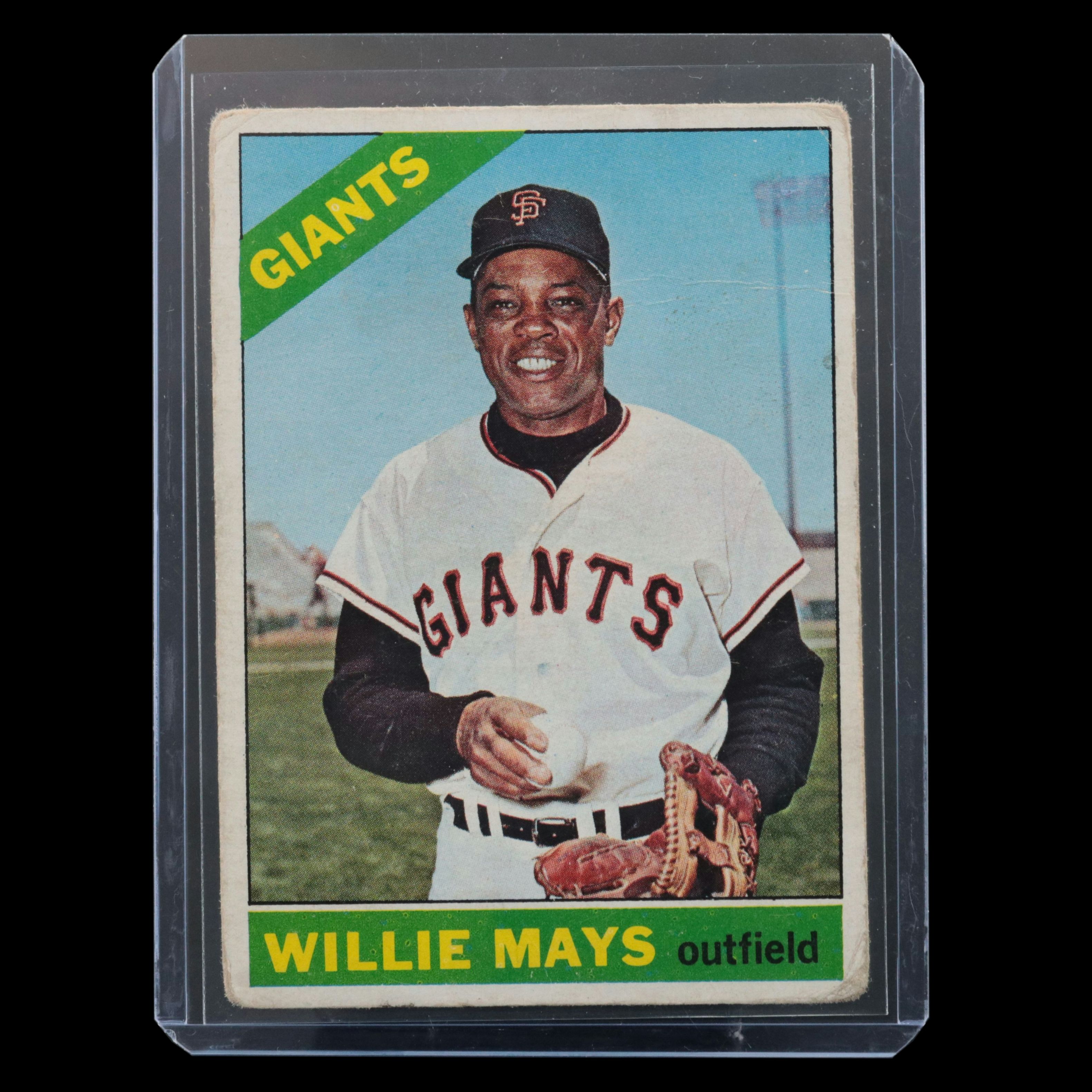 1966 Topps Willie Mays San Francisco Giants Baseball Card
