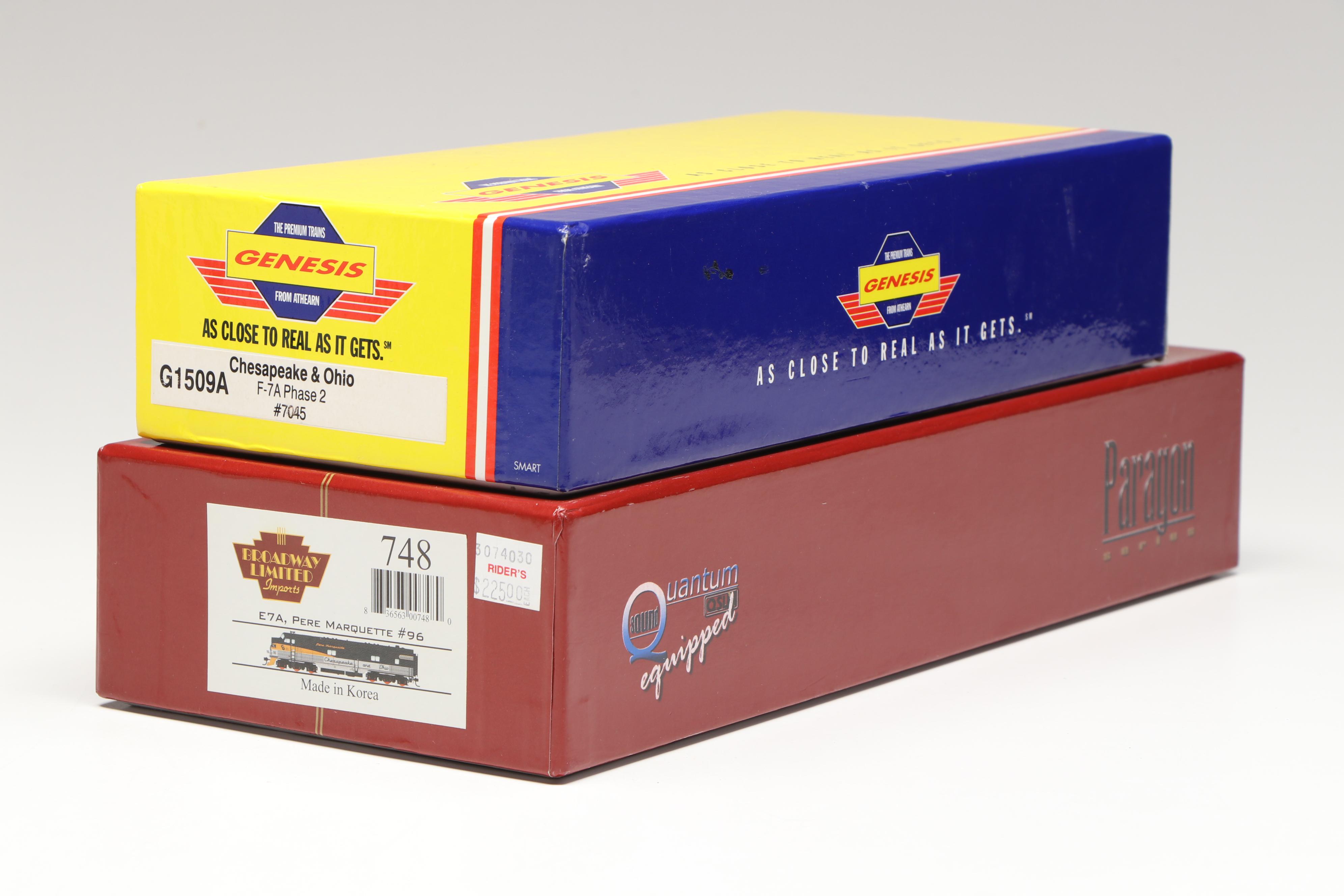 Genesis HO Scale G1509A F-7A Phase 2 and Broadway Pere Marquette Locomotives